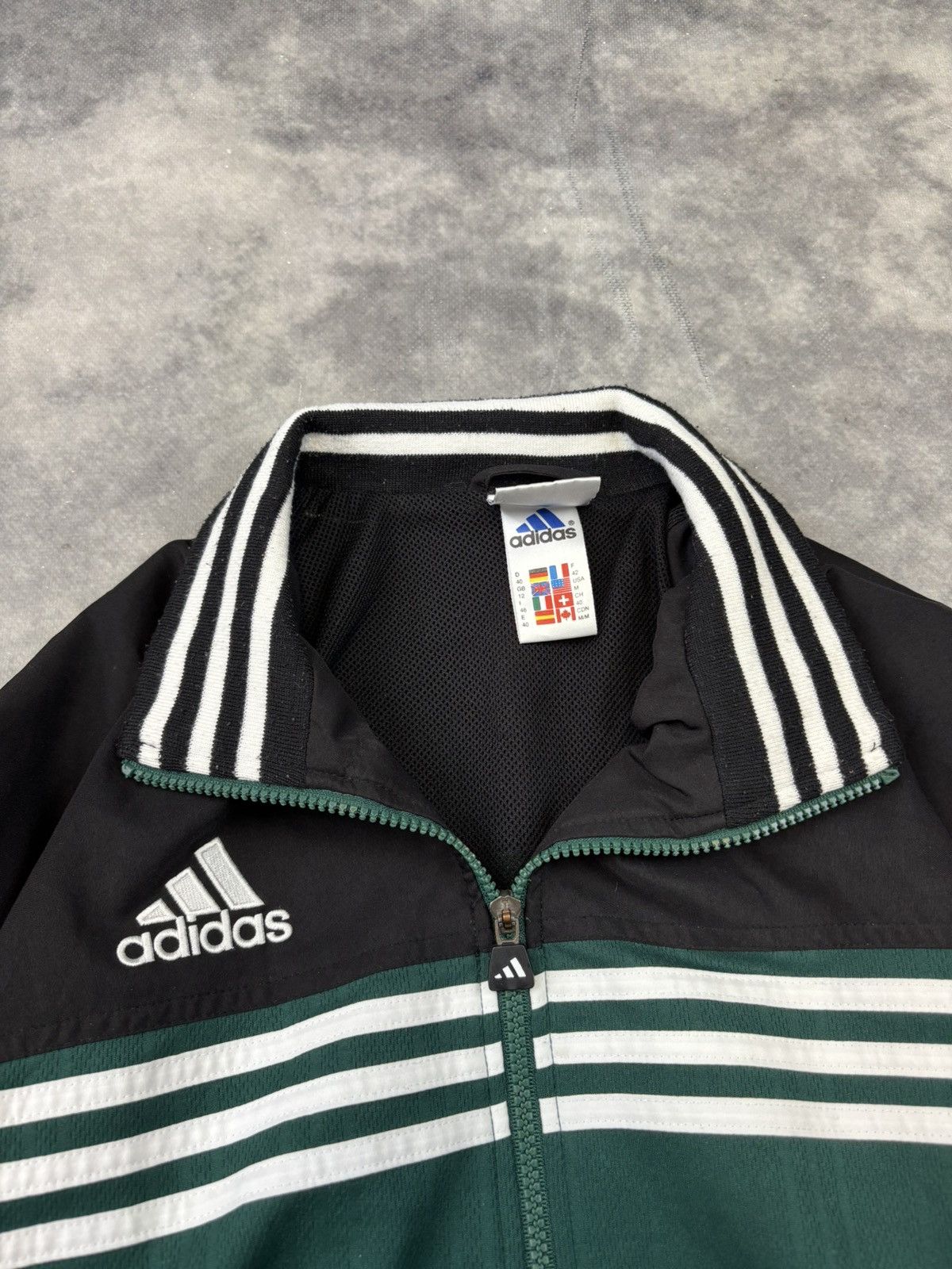 Adidas × Vintage Vintage Adidas Blokecore Sweatshirt Zip Drip Drill 90s boxy Size US M / EU 48-50 / 2 - 6 Thumbnail