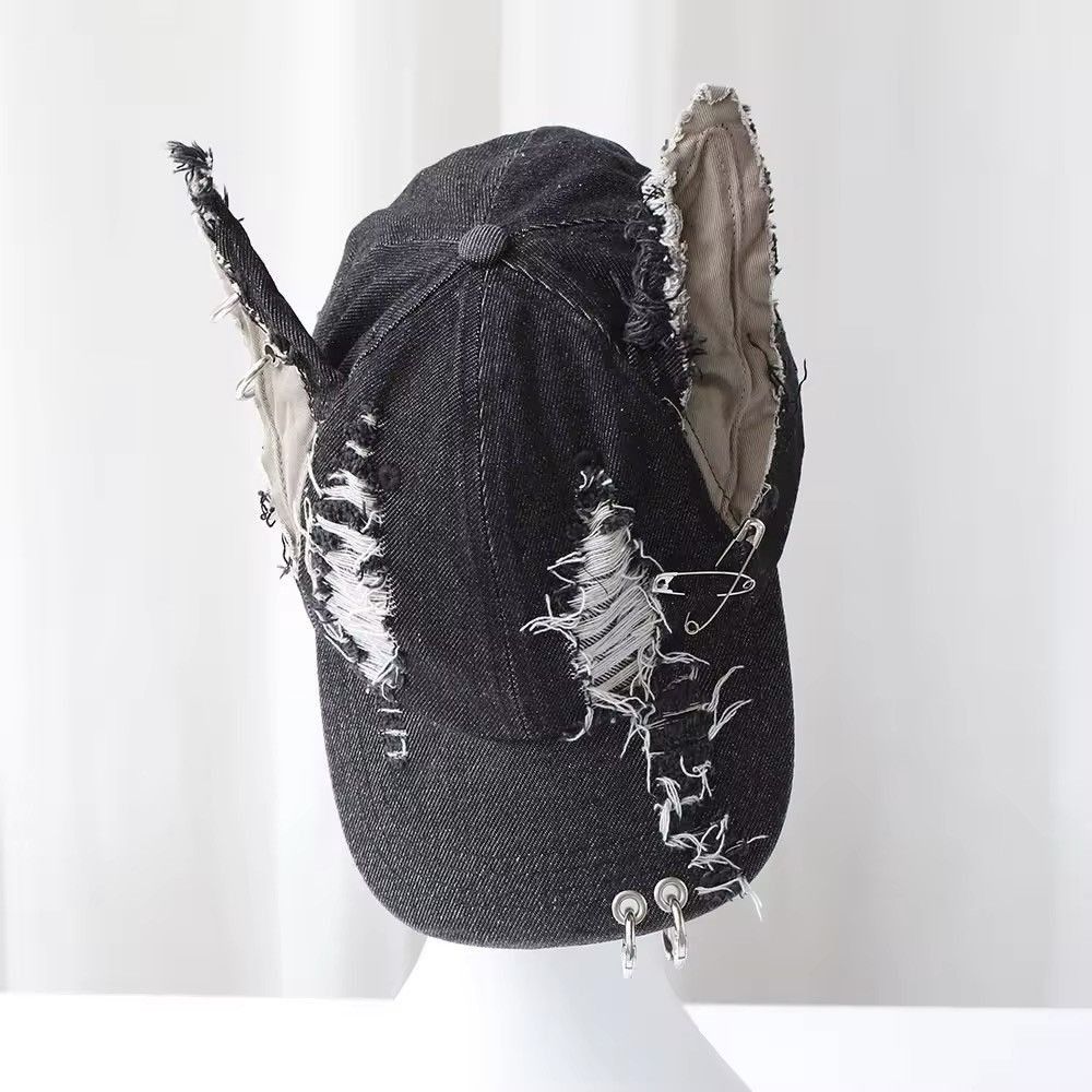 Japanese Brand y2k Graffiti Jeans Rabbit Ears Hat Size ONE SIZE - 8 Thumbnail