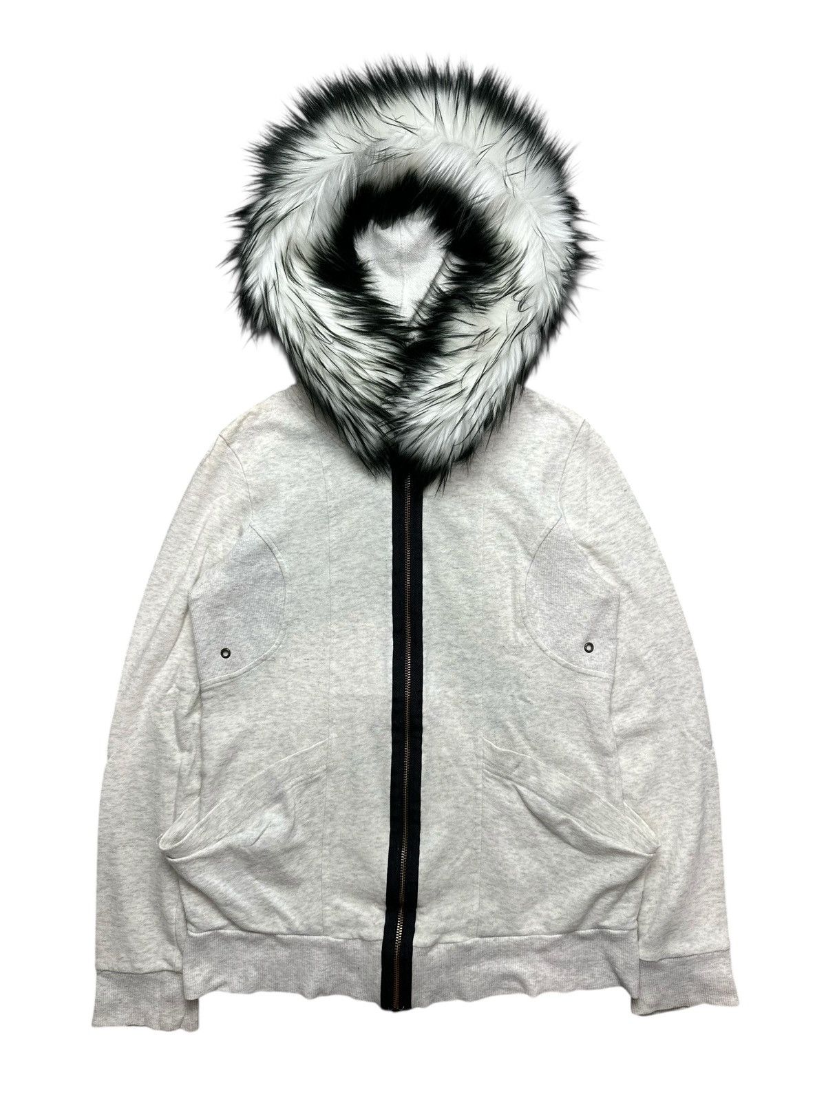 B DONNA JAPANESE BRAND FUR ZIP HOODIE IFSIXWASNINE LGB STYLE