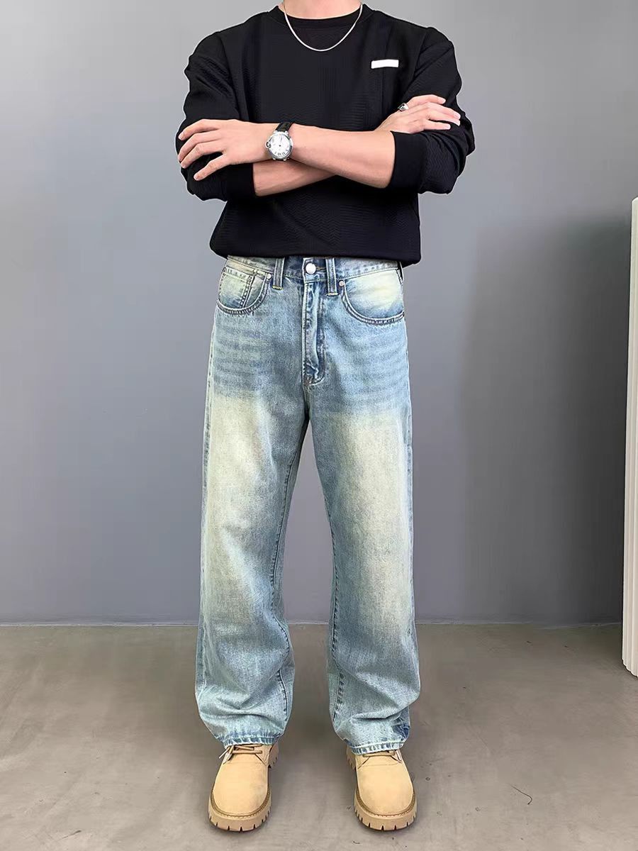 Japanese Brand × Jean Vintage Aged Loose Casual Washed Jeans Size US 34 / EU 50 - 2 Thumbnail