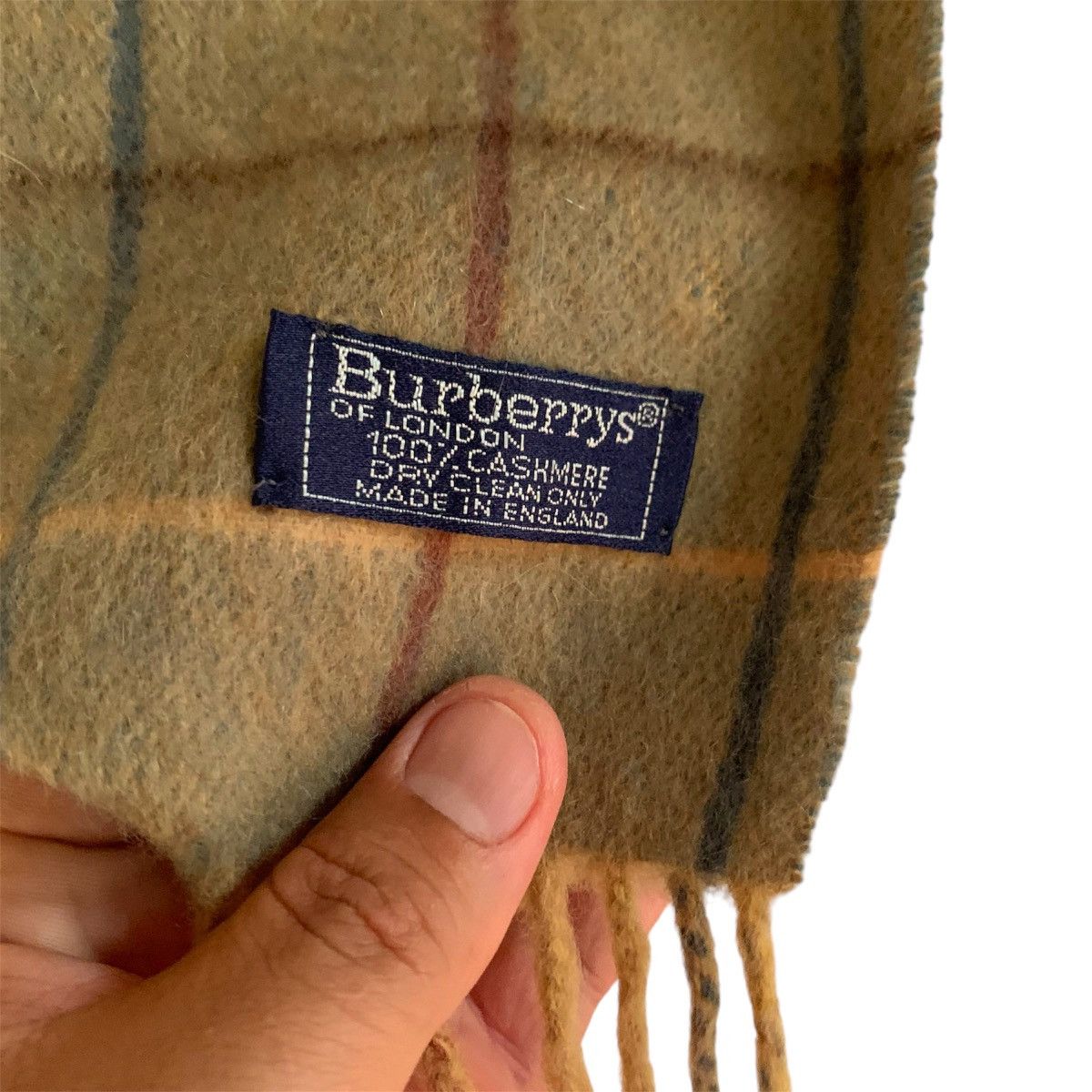 Burberry Vintage Burberrys Nova Check Cashmere Scarf Size ONE SIZE - 4 Thumbnail