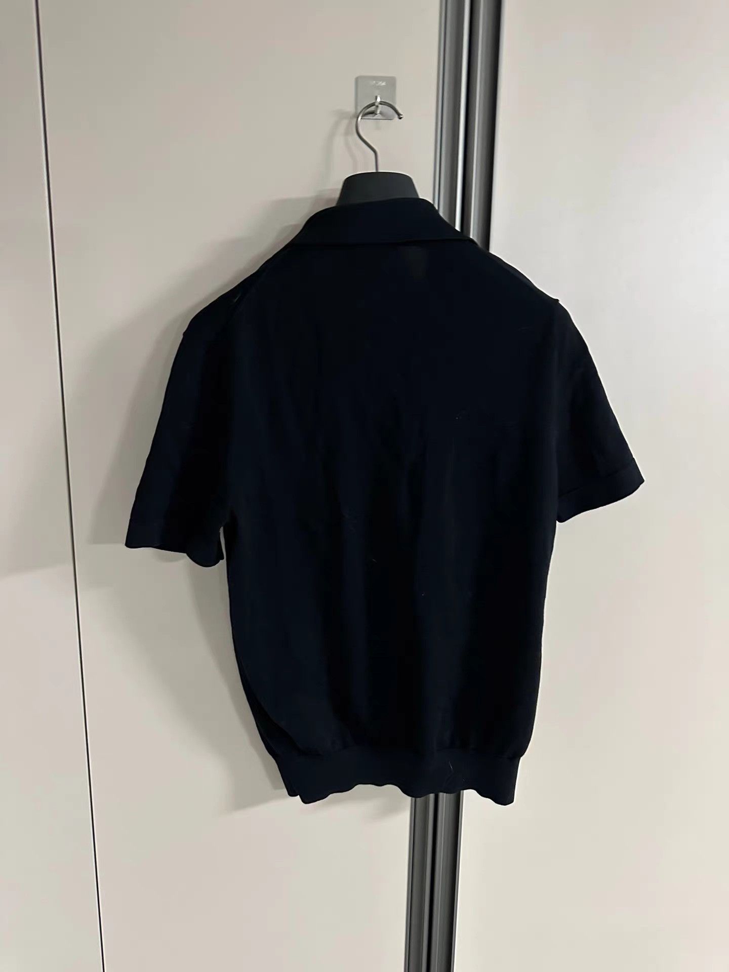 Suitsupply Suitsupply Silk Blend Seagull Collar Short Sleeve Polo K18 Size US M / EU 48-50 / 2 - 2 Thumbnail