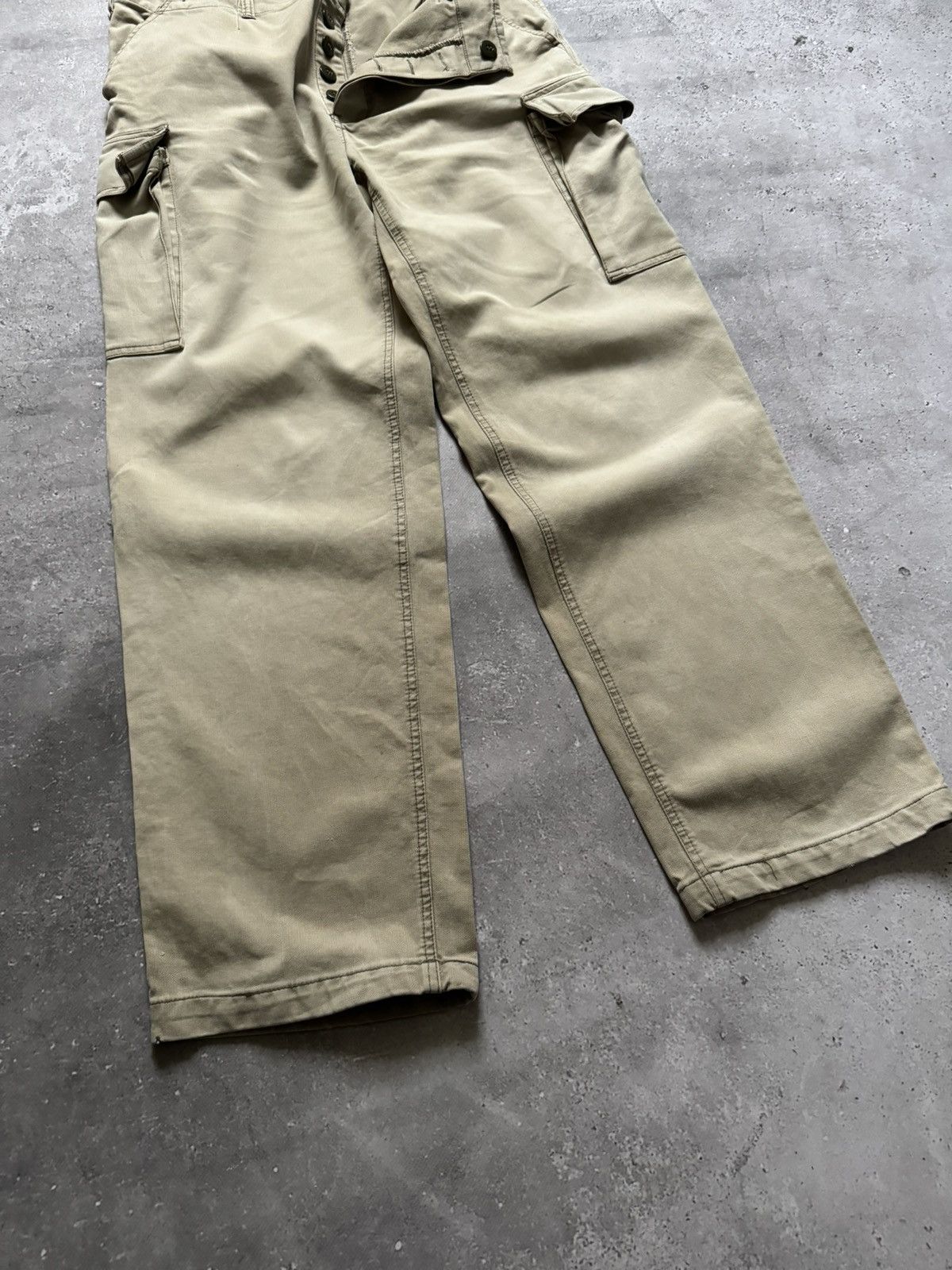 Vintage Vintage 90s Military Beige Cargo Pants Size US 34 / EU 50 - 7 Thumbnail