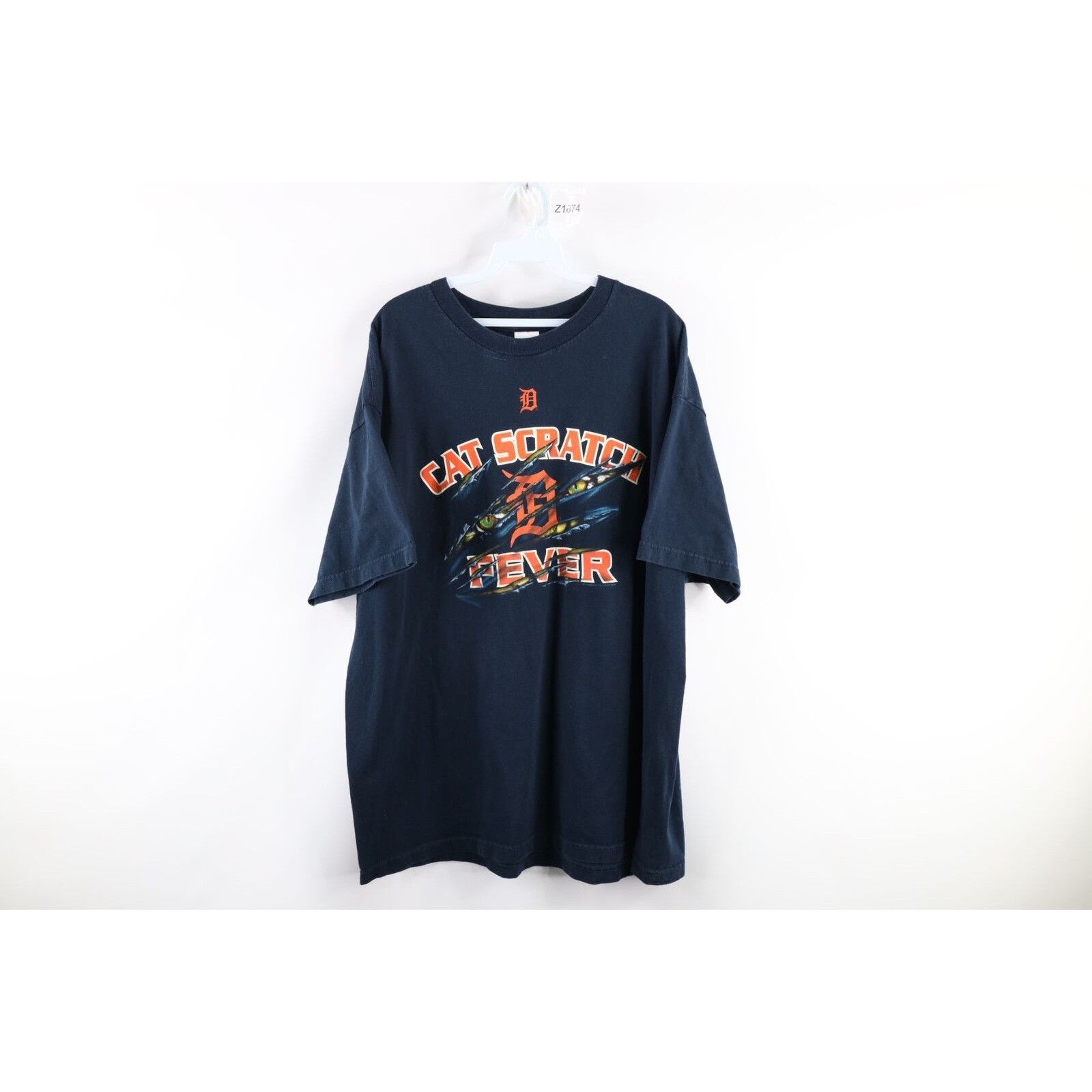 Vintage Vintage Faded Detroit Tigers Cat Scratch Fever T-Shirt Size US XXL / EU 58 / 5 - 1 Thumbnail