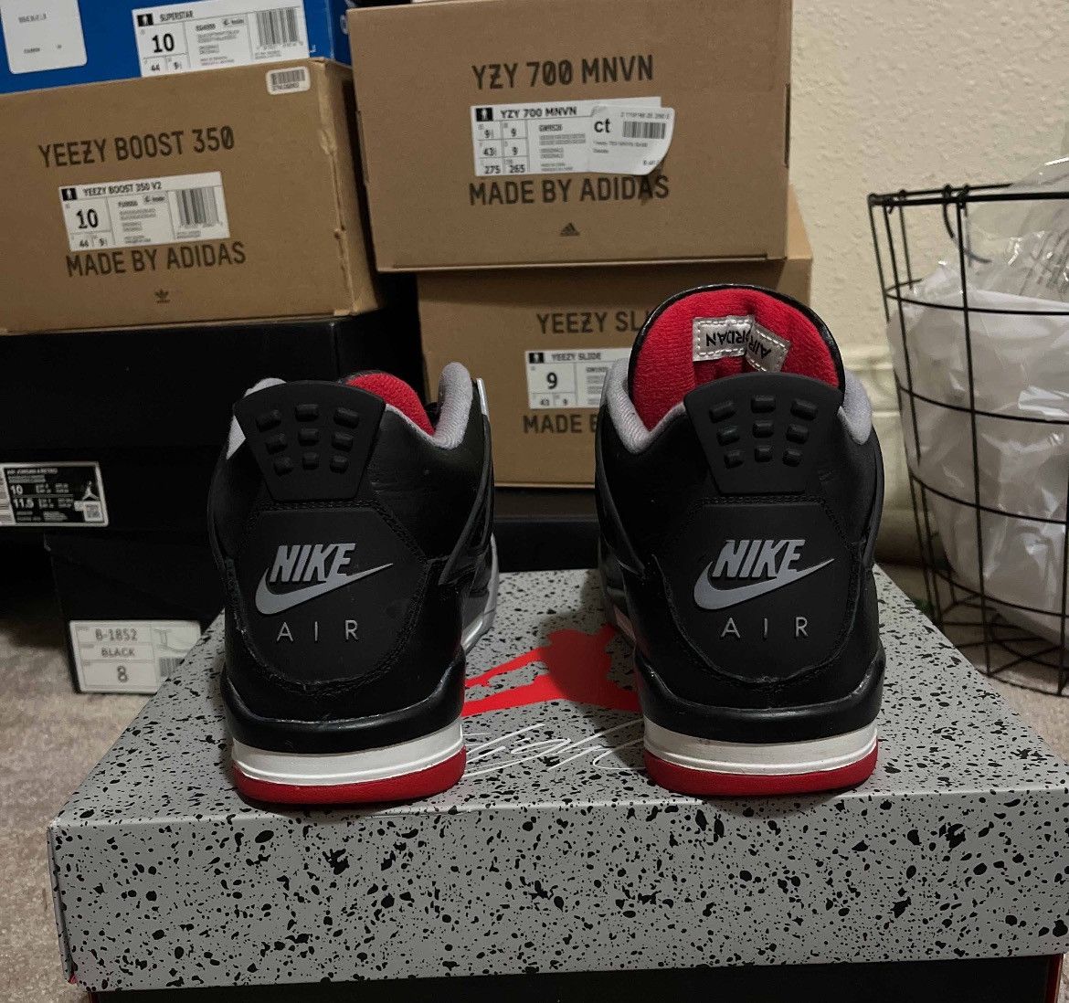 Jordan Brand Jordan 4 Bred Reamagined Size US 6.5 / EU 39-40 - 4 Thumbnail