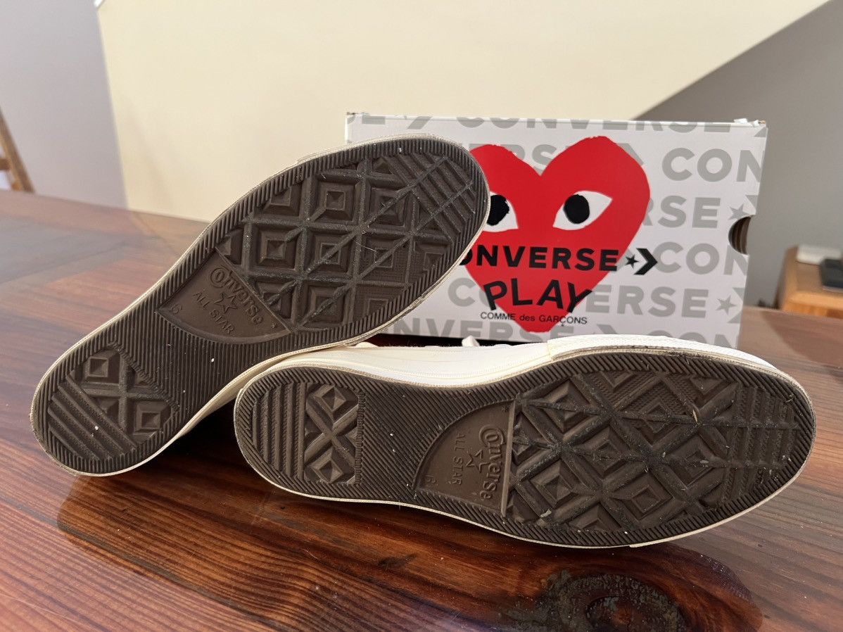 Comme des Garcons PLAY × Converse Chuck Taylor ‘70 High - CdG Play Heart hi-top sneakers Size US 8 / IT 38 - 6 Thumbnail