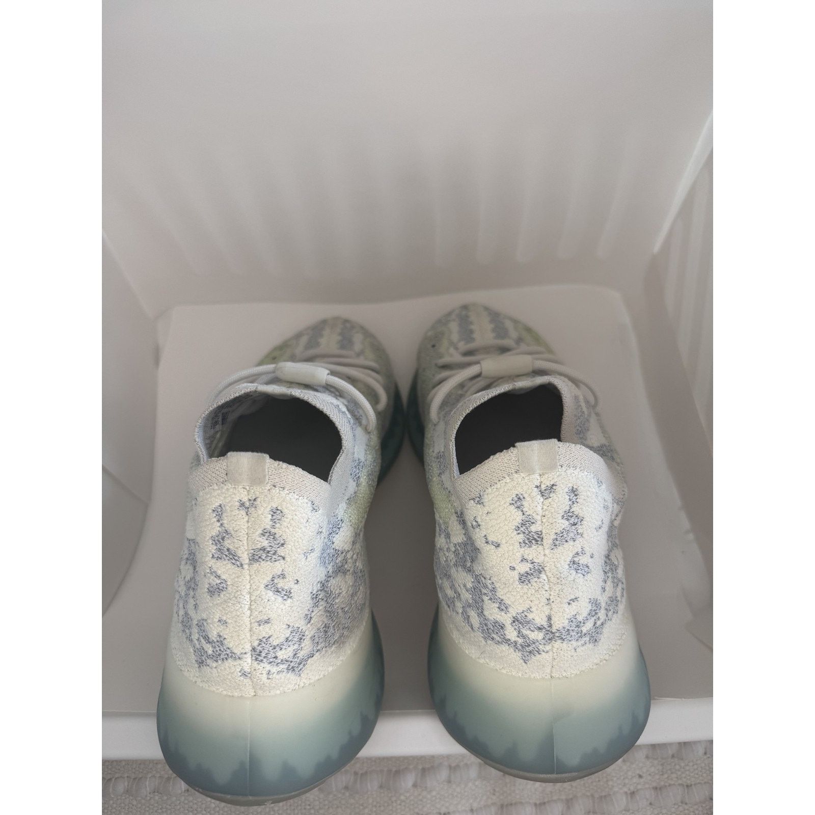 Adidas Adidas Yeezy Boost 380 Shoes Mens Blue Oat Reflective Knit Size US 12 / EU 45 - 6 Thumbnail