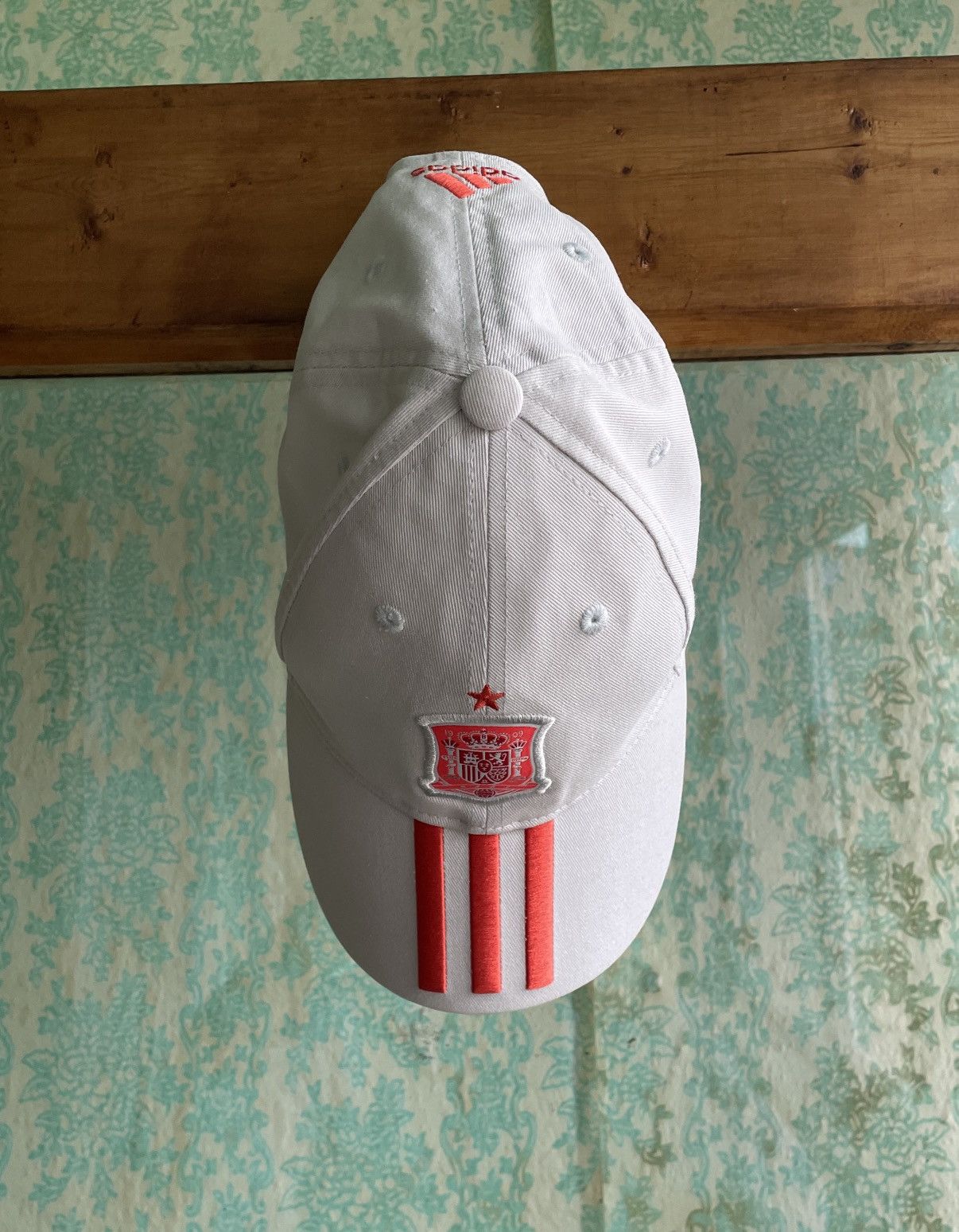 Adidas Adidas Spain FEF 3 Stripes Football Soccer Grey Cap Hat Size ONE SIZE - 1 Thumbnail