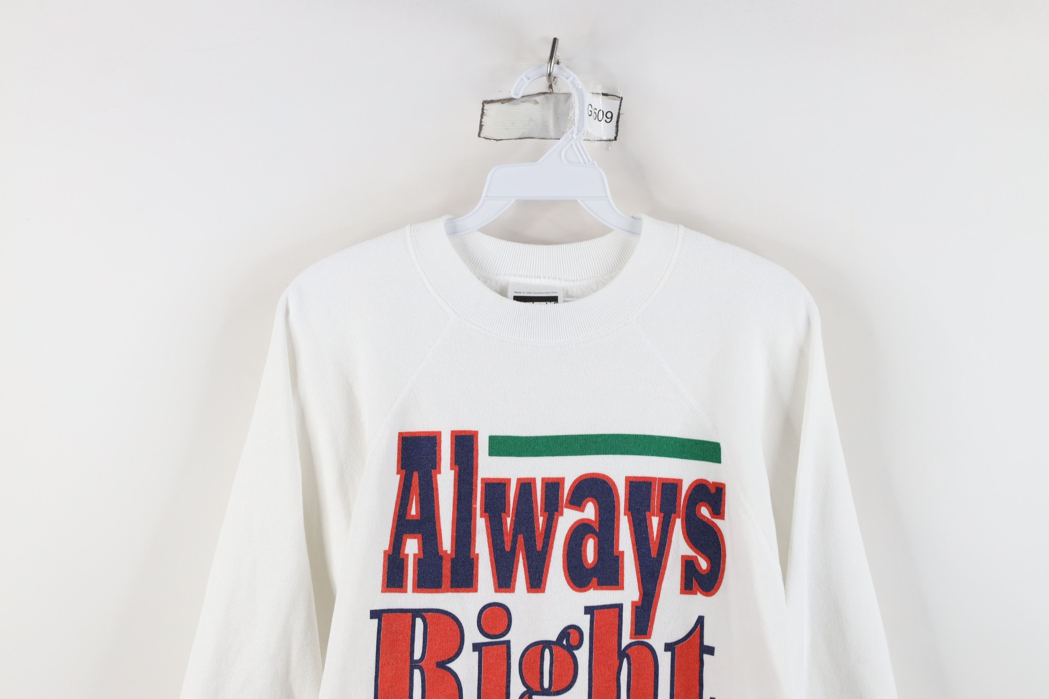 Vintage Vintage 90s Streetwear Right Get Used To It Sweatshirt USA Size L / US 10 / IT 46 - 2 Thumbnail