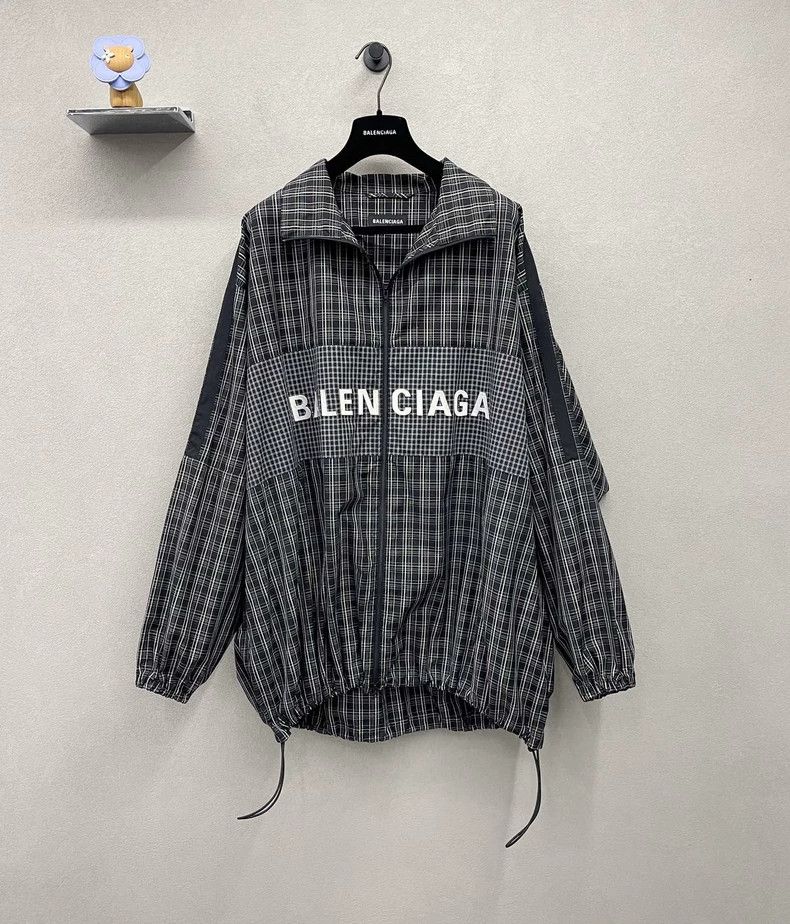 Balenciaga Balenciaga Black Plaid Jacket Size US S / EU 44-46 / 1 - 1 Thumbnail