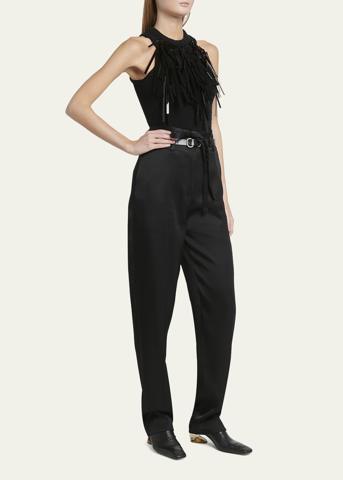 Jil Sander o1mt1gz0625 Knit Top in Black Size L / US 10 / IT 46 - 2 Thumbnail