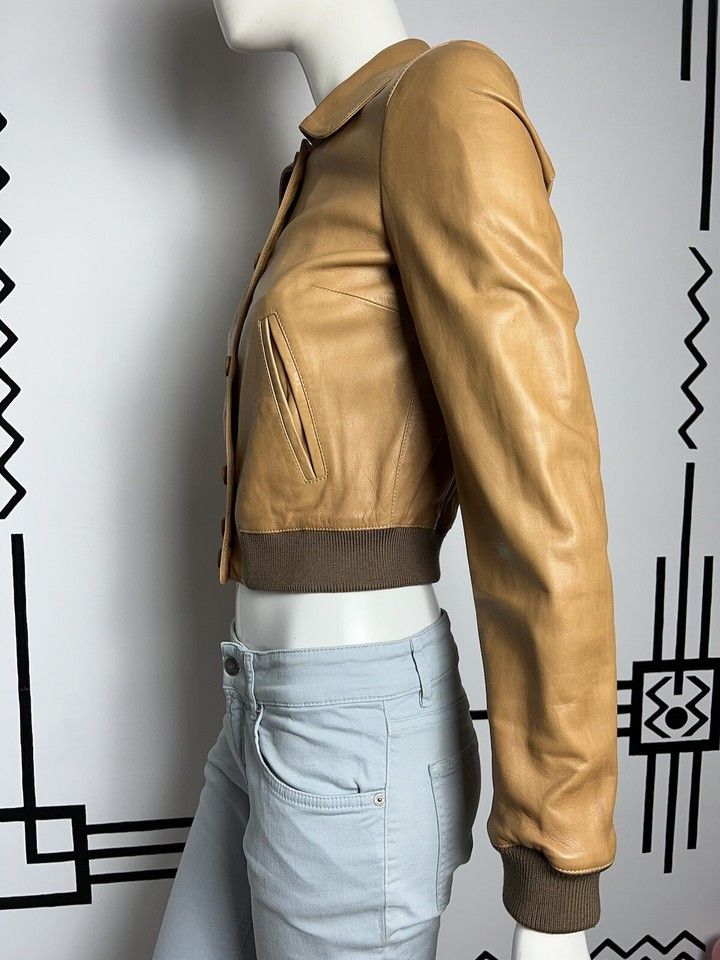 Dolce & Gabbana Dolce&Gabbana Women's Leather Bomber Jacket Size IT 38 /XXS Size XXS / US 00 / IT 34 - 21 Thumbnail
