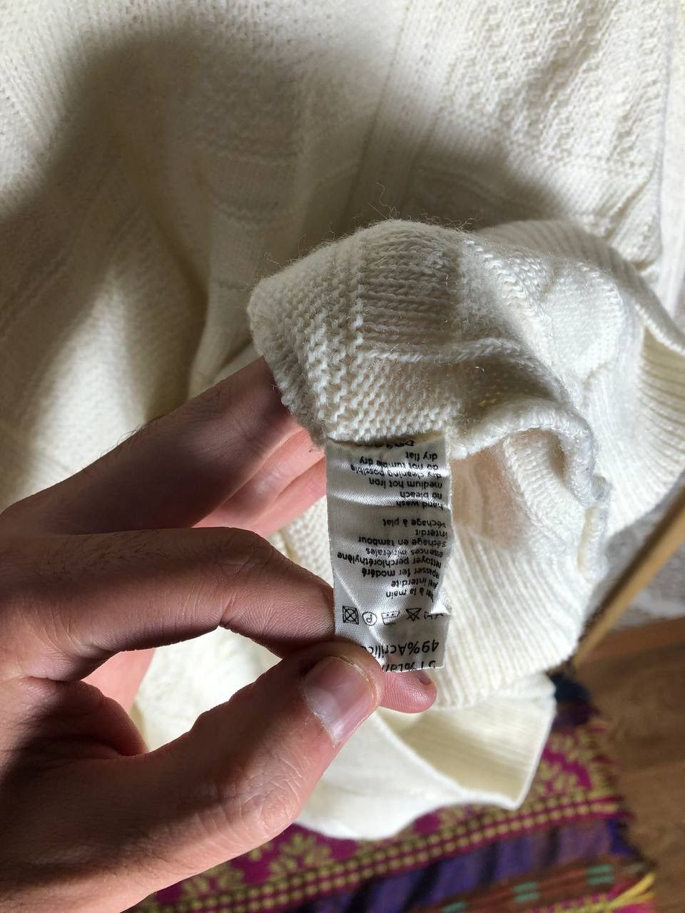 Lacoste × Vintage VERY RARE LACOSTE CHEMISE KNIT SWEATER DESIGNER RETRO 90s Size US L / EU 52-54 / 3 - 6 Thumbnail