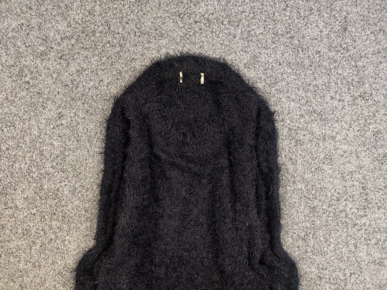 Japanese Brand Vintage Japanese Black Mohair Style Fuzzy Sweater Y2K Size US M / EU 48-50 / 2 - 8 Thumbnail