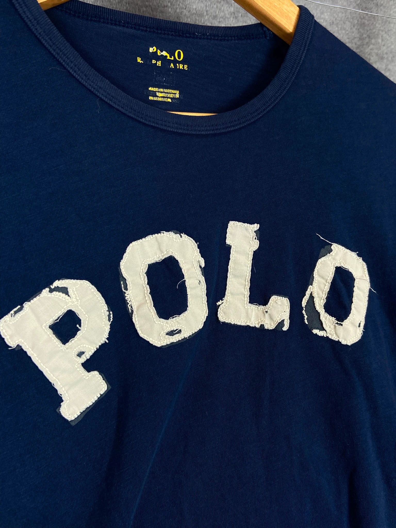 Polo Ralph Lauren Polo Ralph Lauren Spellout Tee Navy S Size US S / EU 44-46 / 1 - 2 Thumbnail