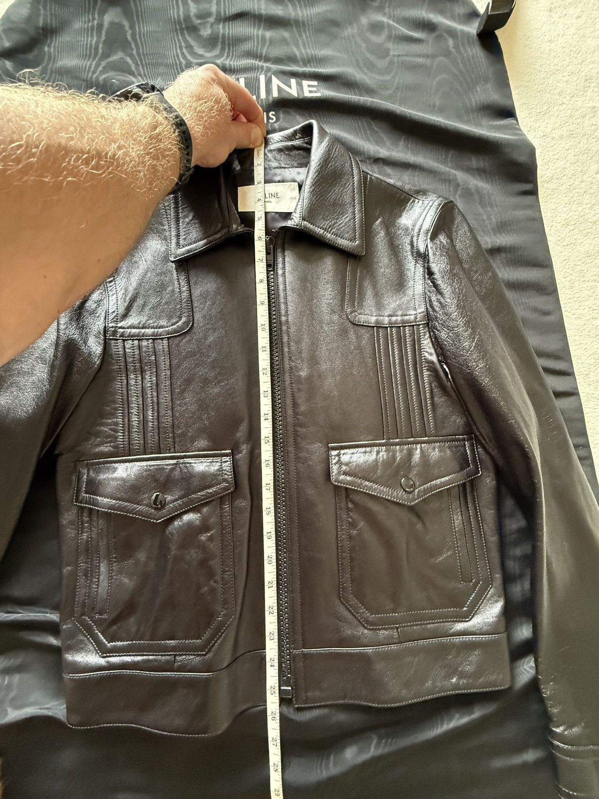 Celine Celine Paul blouson leather aviator jacket Hedi Slimane 48 Size US M / EU 48-50 / 2 - 22 Thumbnail
