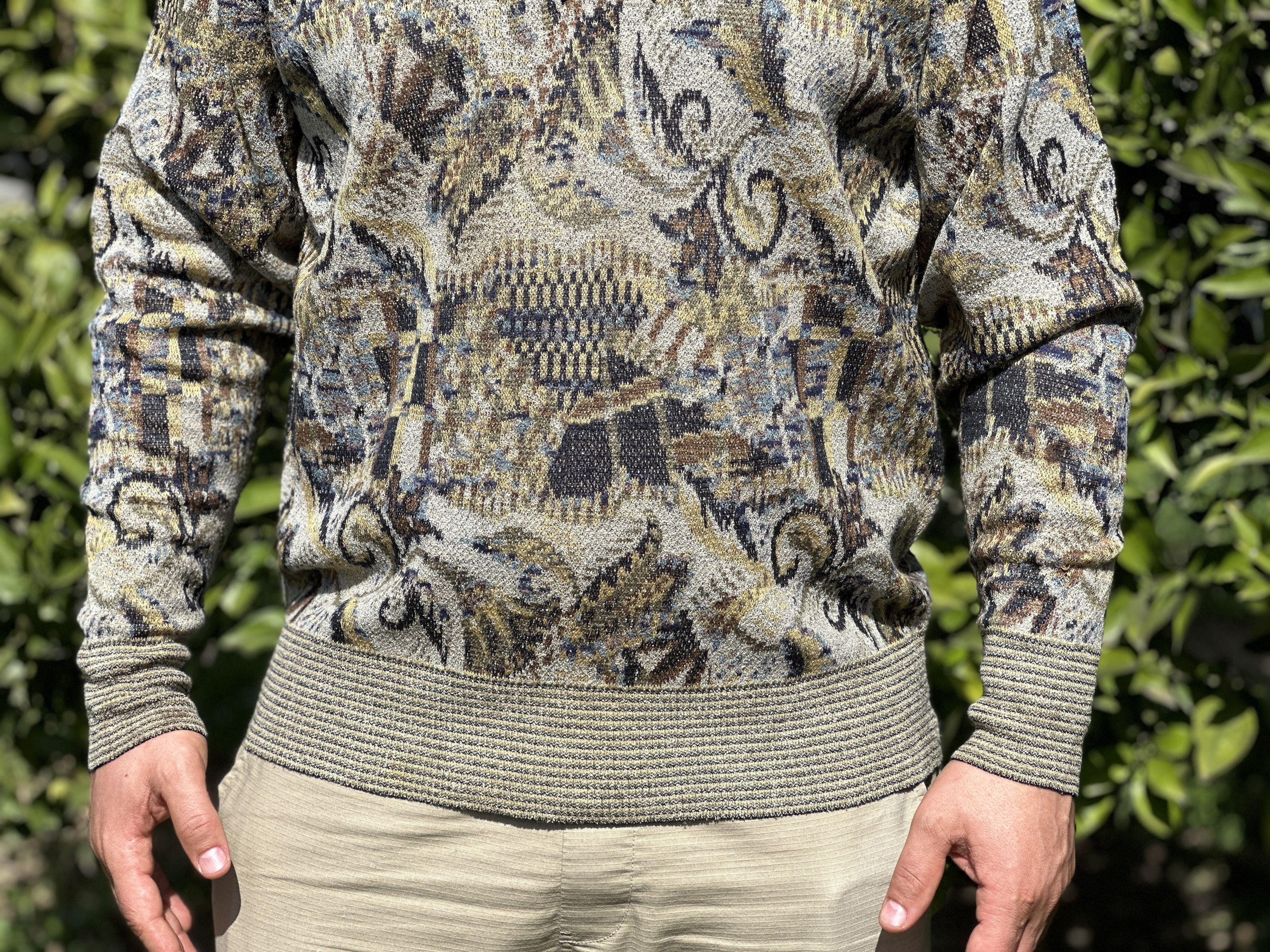 Missoni Missoni Sport Floral Polo Neck Cardigan Sweater Size M 50 Size US M / EU 48-50 / 2 - 10 Thumbnail