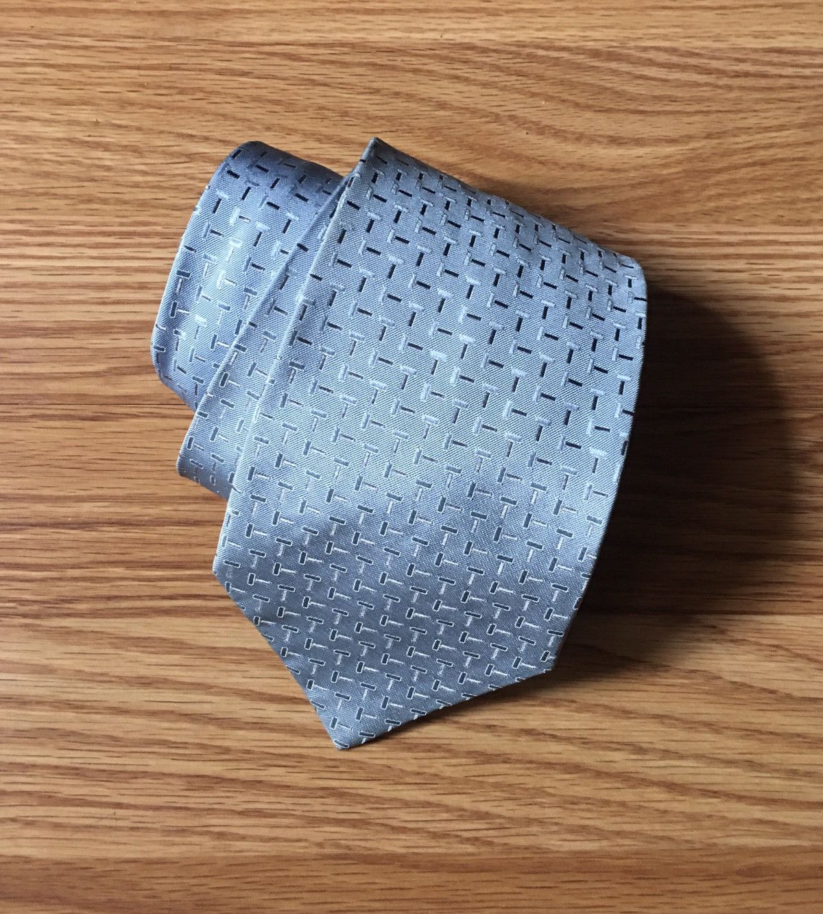 Balenciaga BALENCIAGA Pour Homme Blue Logo Silk Mens Tie Size ONE SIZE - 1 Thumbnail