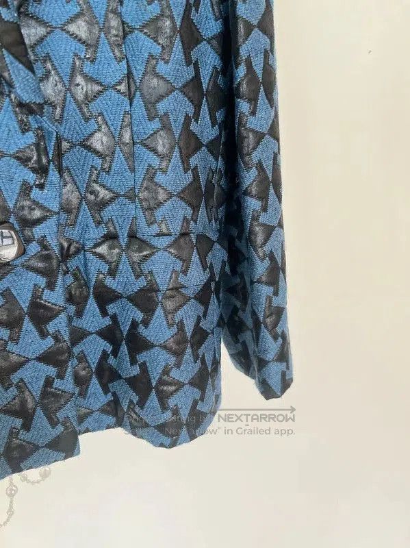 Dior Dior Women's Blue Coat with Unique Pattern . Size M / US 6-8 / IT 42-44 - 8 Thumbnail