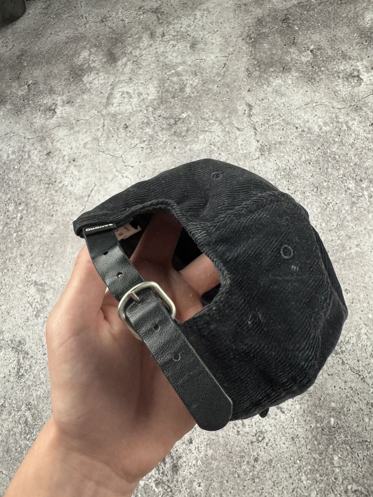 Sandro Sandro Corduroy leather warsity cap hat Size ONE SIZE - 5 Thumbnail