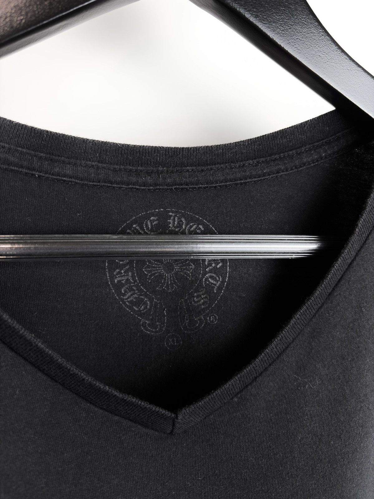 Chrome Hearts Chrome Hearts Shuriken Ninja Star Scroll Logo V Neck Tshirt Size US XL / EU 56 / 4 - 6 Thumbnail