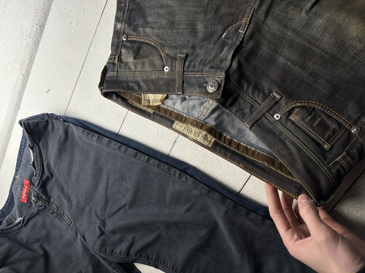 Guess FLARED 🚨00S GUESS WITH LOGO WOMEN JEANS Y2K OPUIM Size 28" / US 6 / IT 42 - 2 Thumbnail