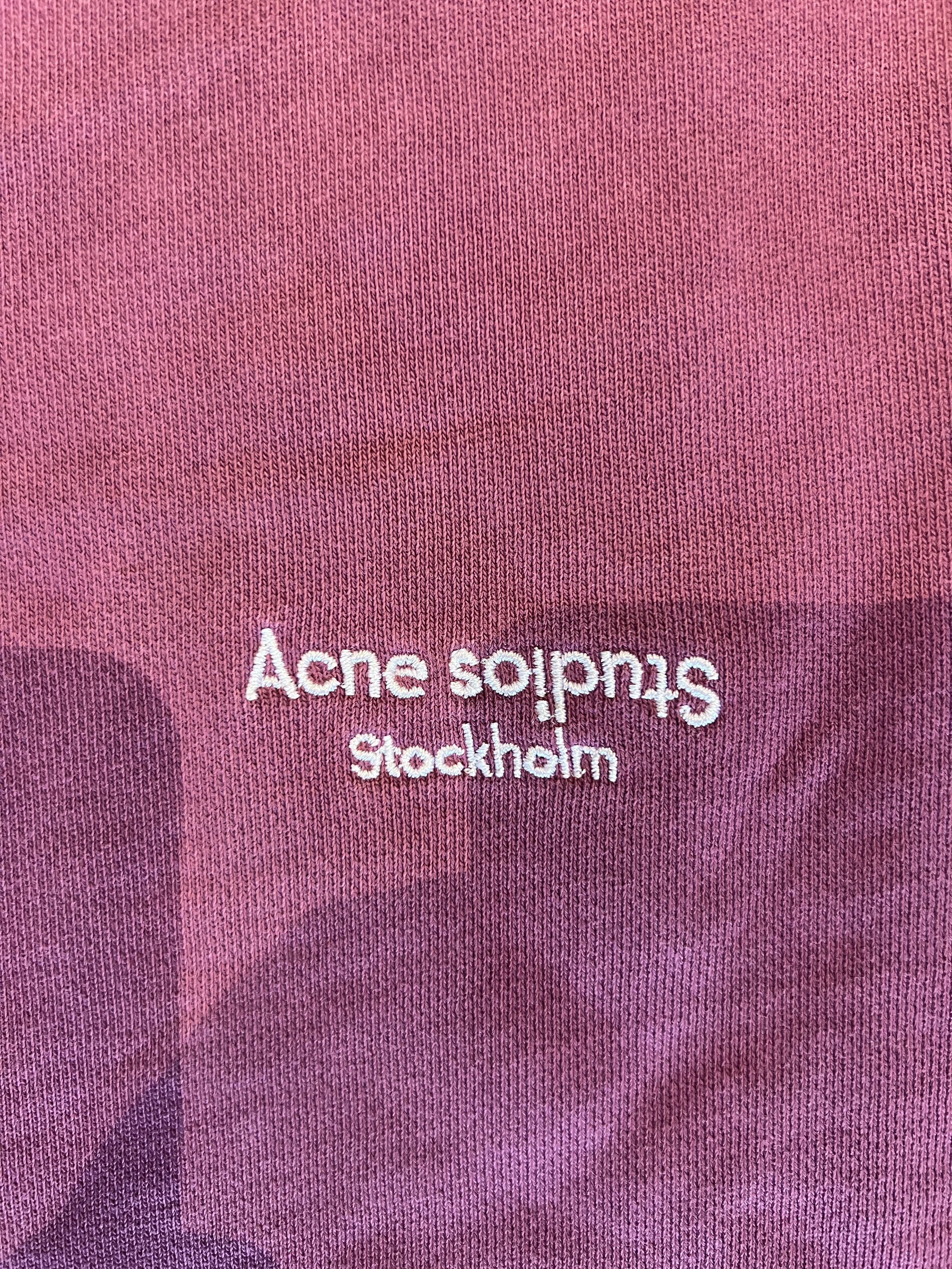 Acne Studios 💚 Acne Studios Embroidered Burgundy Crewneck Medium NEW Size US M / EU 48-50 / 2 - 5 Thumbnail