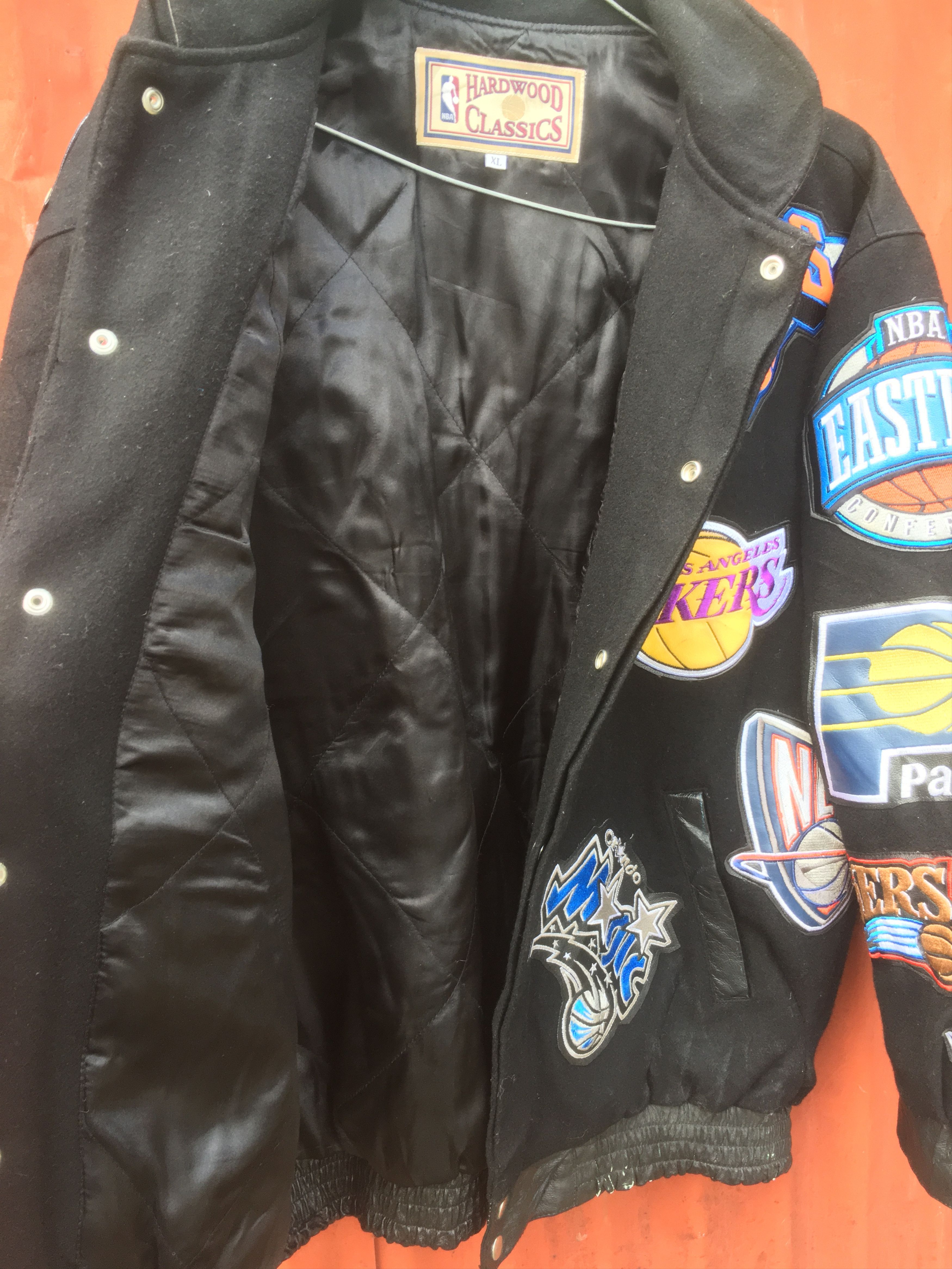 NBA Vintage Rare Hardwood Classic NBA wool varsity jacket Size US XL / EU 56 / 4 - 15 Thumbnail