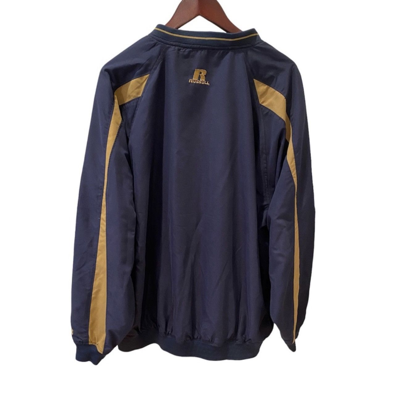 Russell Athletic Vintage Notre Dame Pullover Jacket Irish Blue Gold XL Size US XL / EU 56 / 4 - 3 Thumbnail
