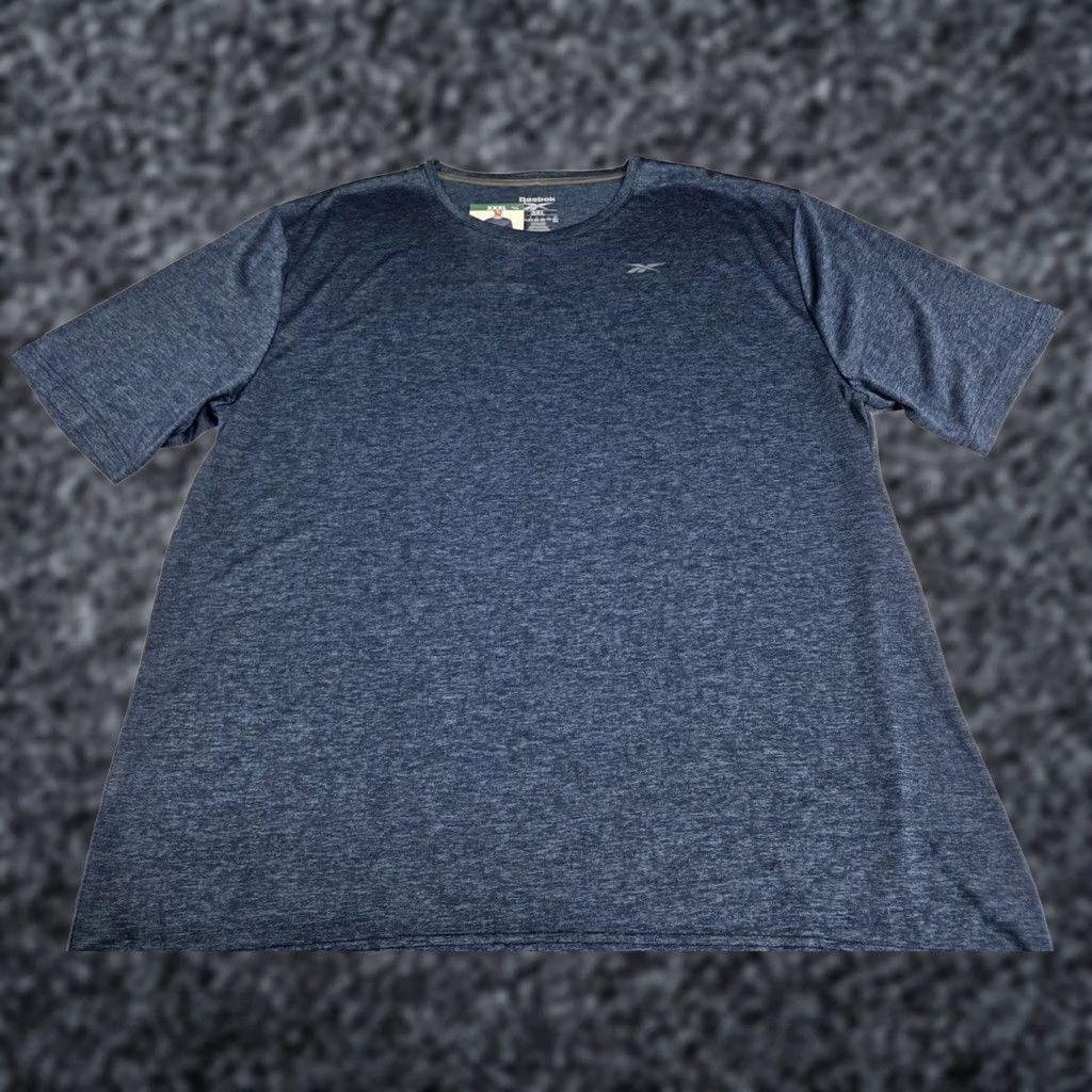 Reebok Reebok Speedwick Blue T-Shirt Short Sleeve 3XL Mens Crew Neck Logo Mus Machin Washable Shirt Sports Activewear Size US XXL / EU 58 / 5 - 1 Thumbnail
