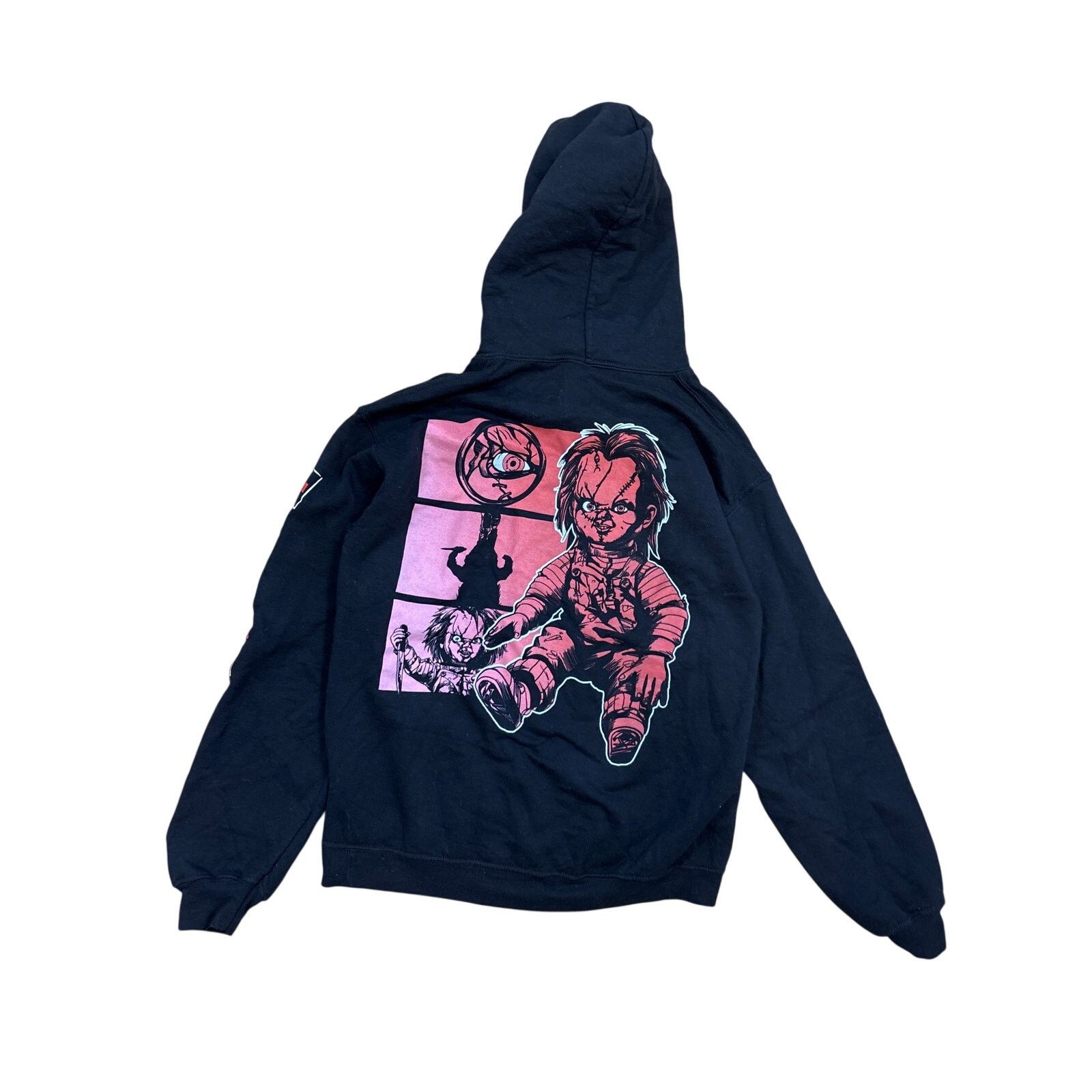 Universal Studios Chucky Let’s be friends two side horror film hoodie Small Size S / US 4 / IT 40 - 4 Thumbnail