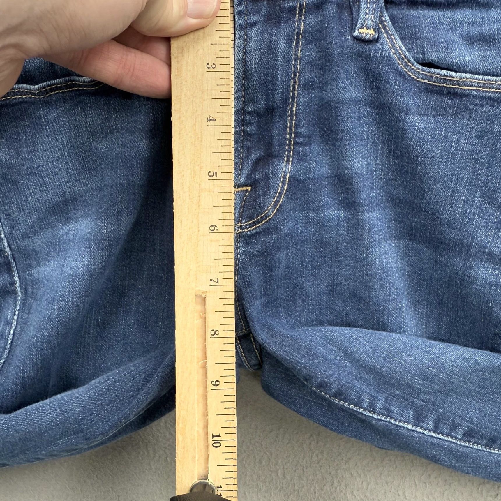 Frame FRAME Denim Jeans Womens 26 Le Skinny de Jeanne Queens Way Blue Stretch Jeans Slim 5-Pocket Zip Fly Size 26" / US 2 / IT 38 - 7 Thumbnail