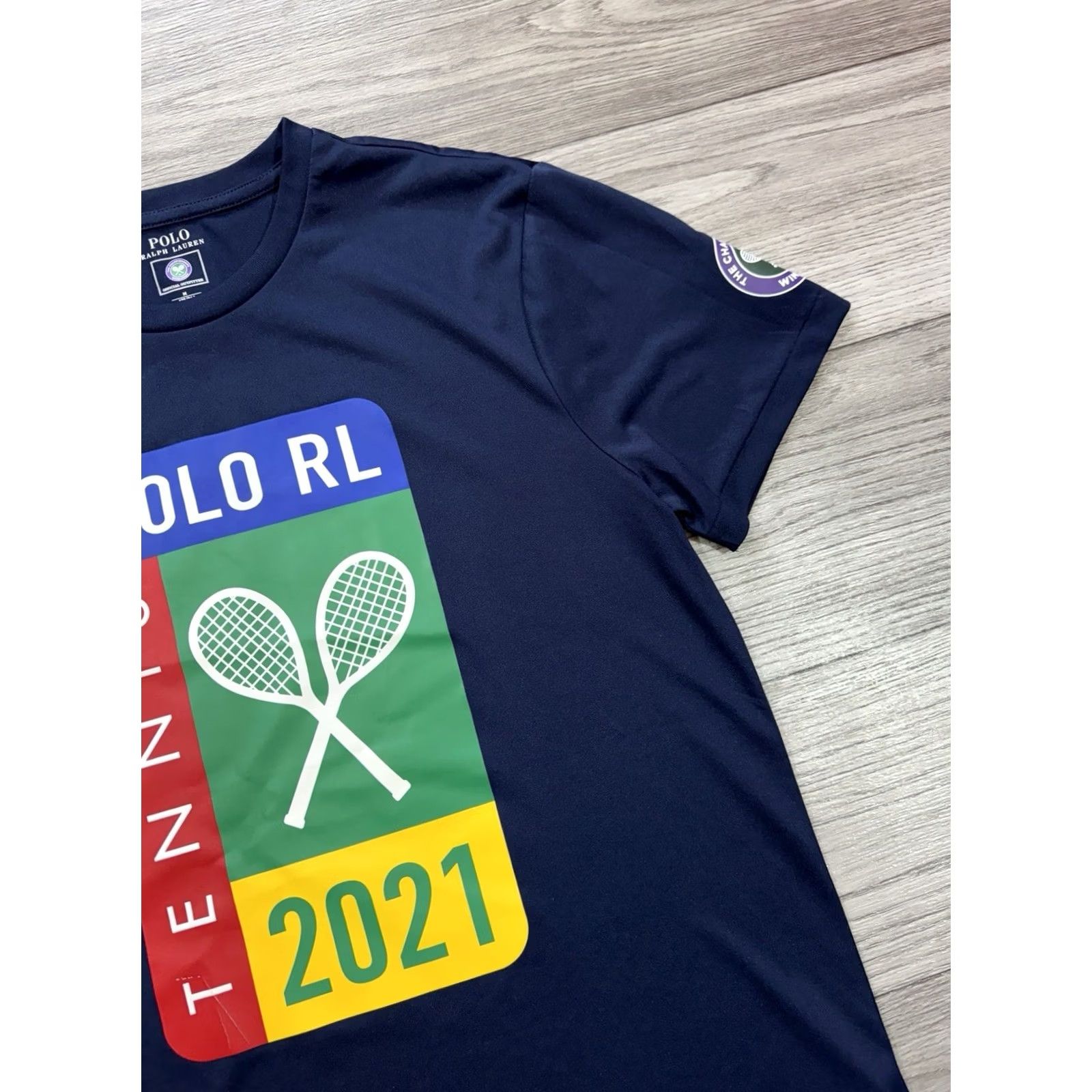 Polo Ralph Lauren Polo Ralph Lauren Short Sleeve T Shirt Wimbledon Tennis 2021 Size M Blue Mens T-Shirt Size US M / EU 48-50 / 2 - 5 Thumbnail