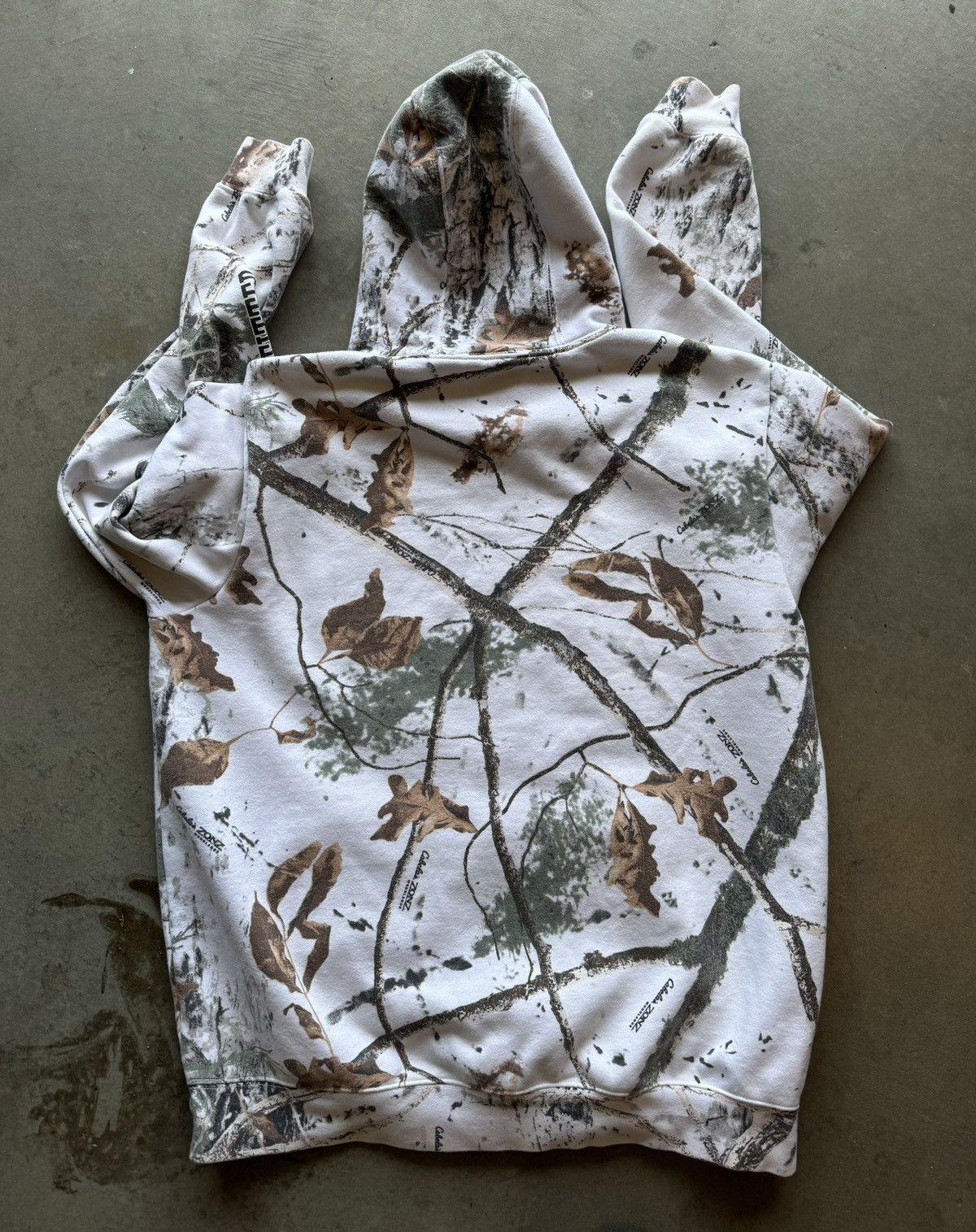 Cabelas white camo hoodie sale