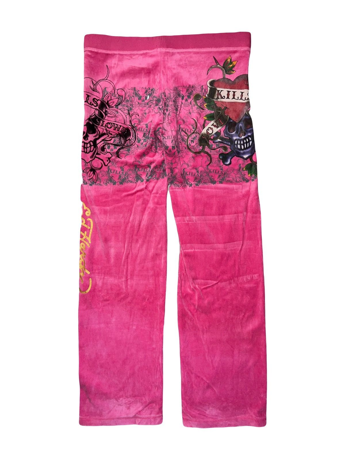 Ed Hardy Ed Hardy velvet skull sweatpants 💗☠️ Size 28" / US 6 / IT 42 - 4 Thumbnail