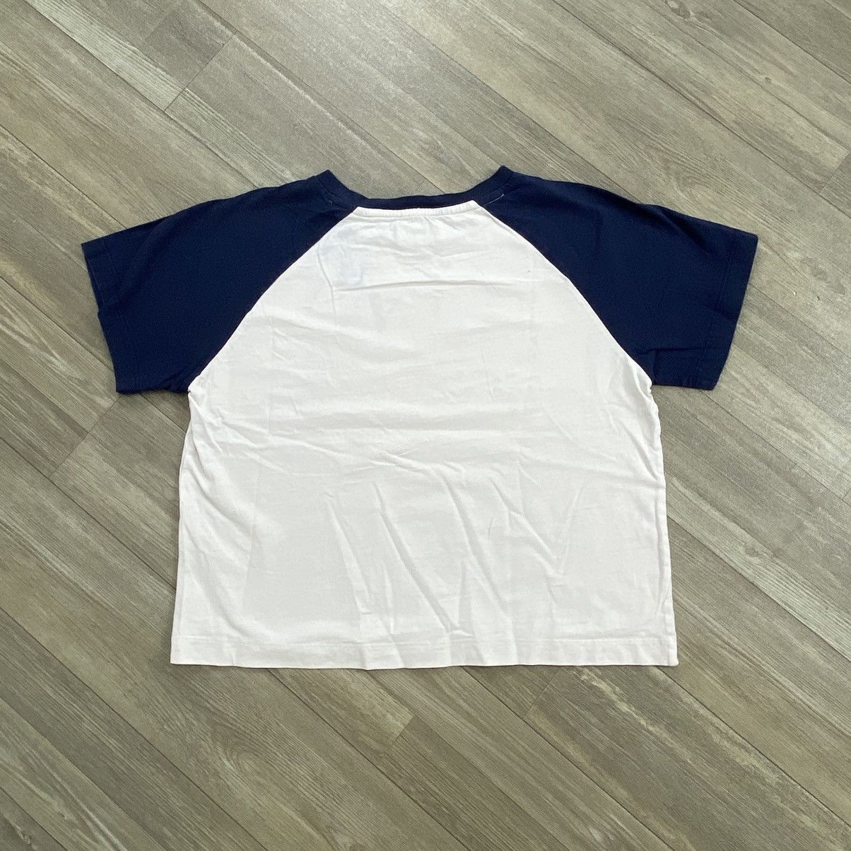 Marithe + Francois Girbaud Vintage Marithe Francois Girbaud Women Two Tone Cropped Tee Size M / US 6-8 / IT 42-44 - 10 Thumbnail