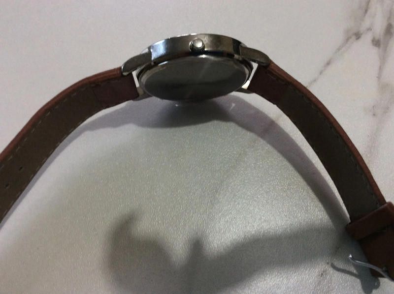 Designer Limit men's white dial brown leather strap watch Size ONE SIZE - 4 Thumbnail
