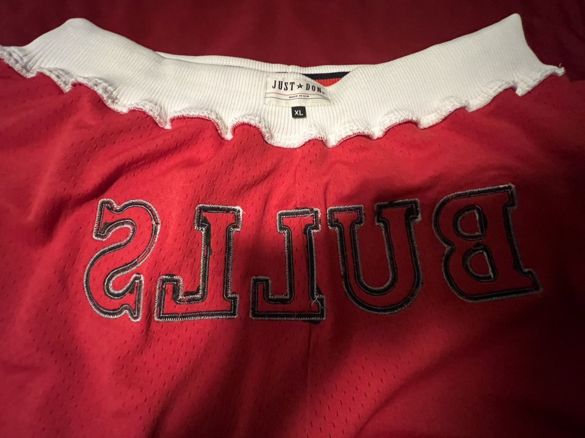 Just Don × Mitchell & Ness Just Don OG Chicago Bulls Shorts Size US 38 / EU 54 - 4 Thumbnail