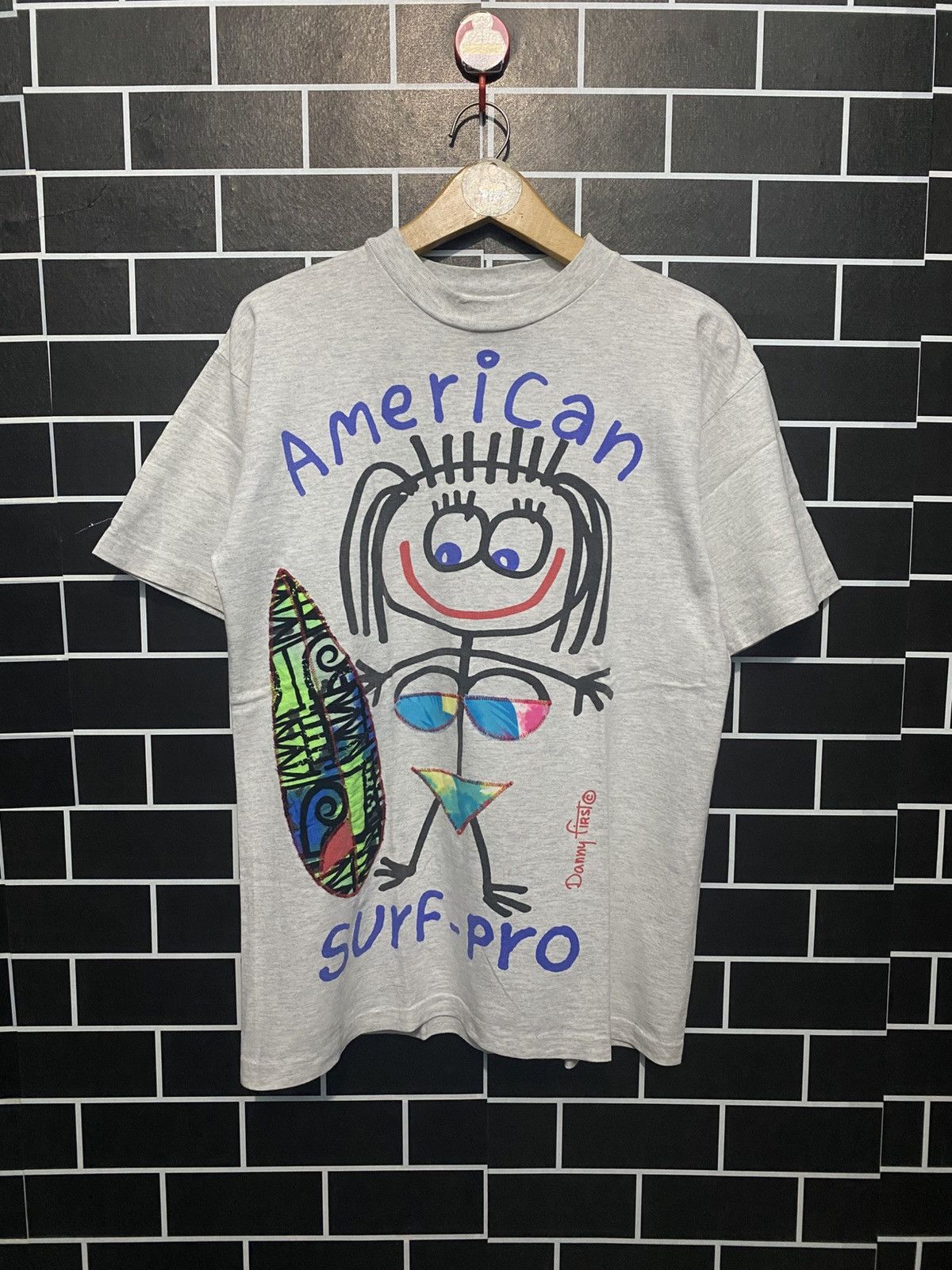 Vintage Danny first American surf pro tshirt Size US M / EU 48-50 / 2 - 1 Thumbnail