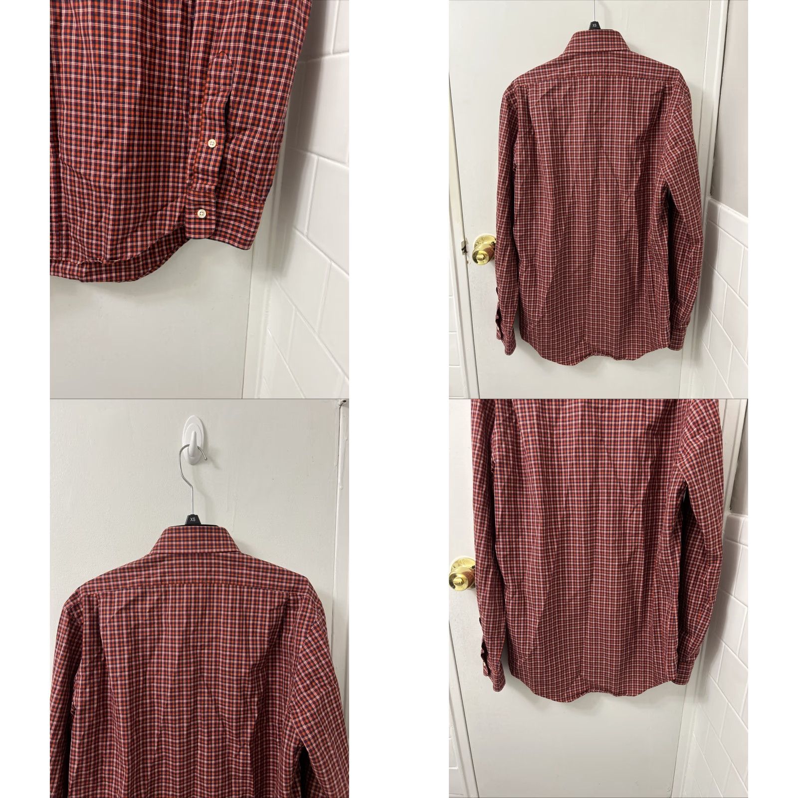 Polo Ralph Lauren VINTAGE Polo Ralph Lauren Regent Shirt Mens Small Red Plaid 90s Button-Down L/S Regular Fit Size US S / EU 44-46 / 1 - 8 Thumbnail