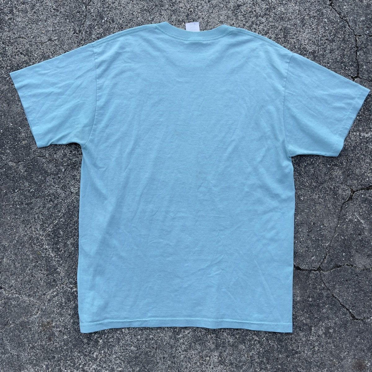 Jerzees × Vintage Vintage Y2K JERZEES Seafoam Blank Shirt Size US L / EU 52-54 / 3 - 4 Thumbnail