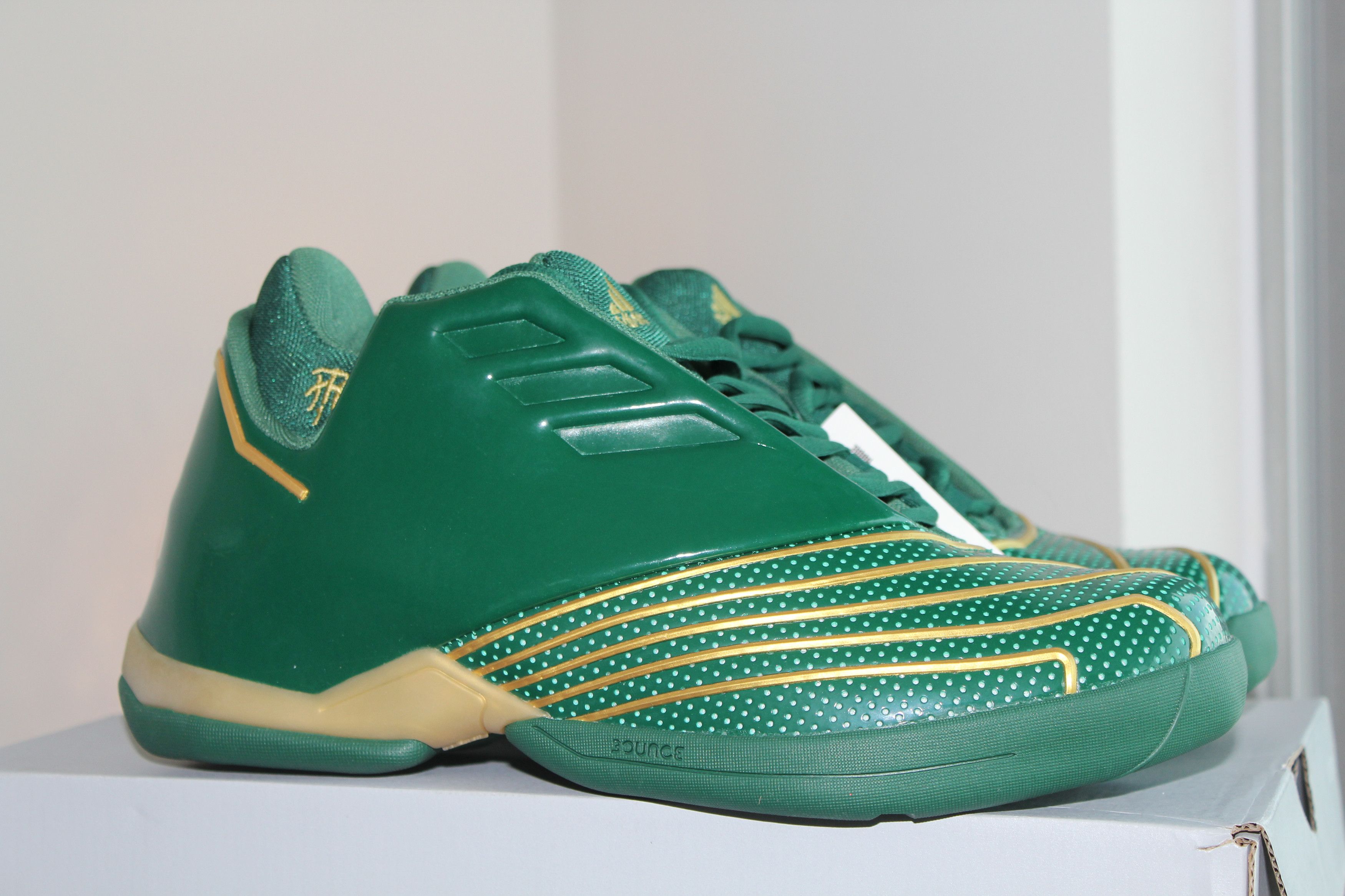 Adidas Adidas T-Mac 2 Restomod Mid Green Gold Sneakers FY9931 Size US 7.5 / EU 40-41 - 4 Thumbnail
