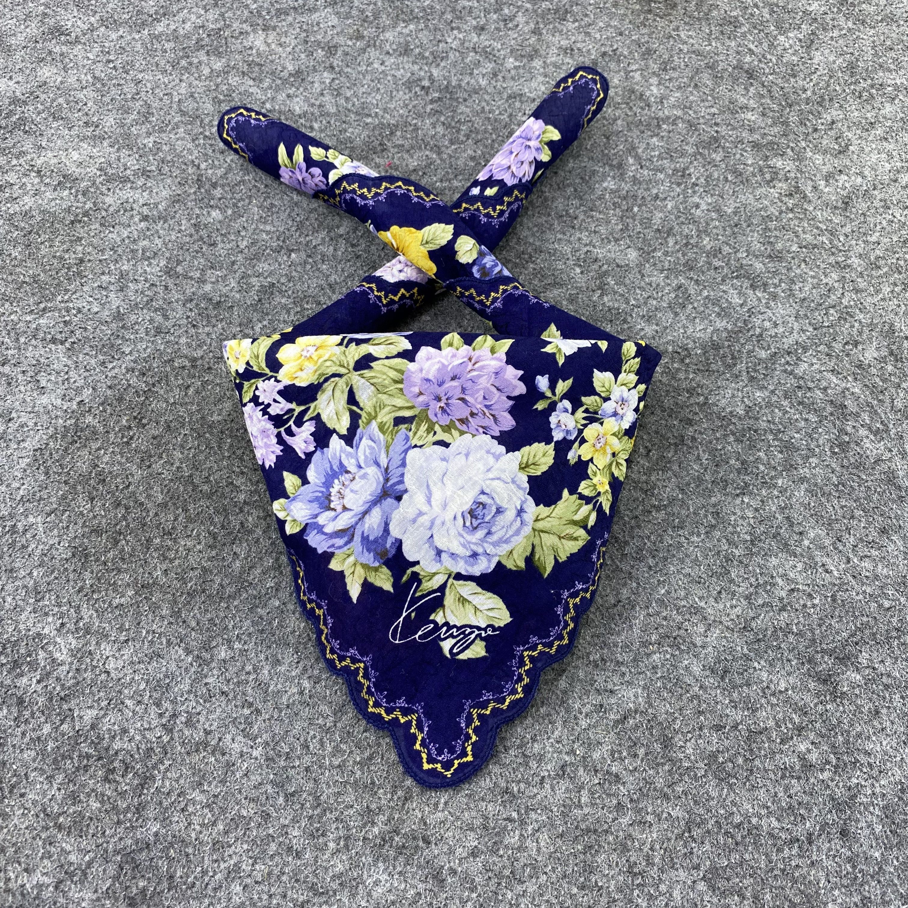 Kenzo × Vintage Kenzo Handkerchief / Bandana / Neckerchief-B1097 Size ONE SIZE - 2 Thumbnail