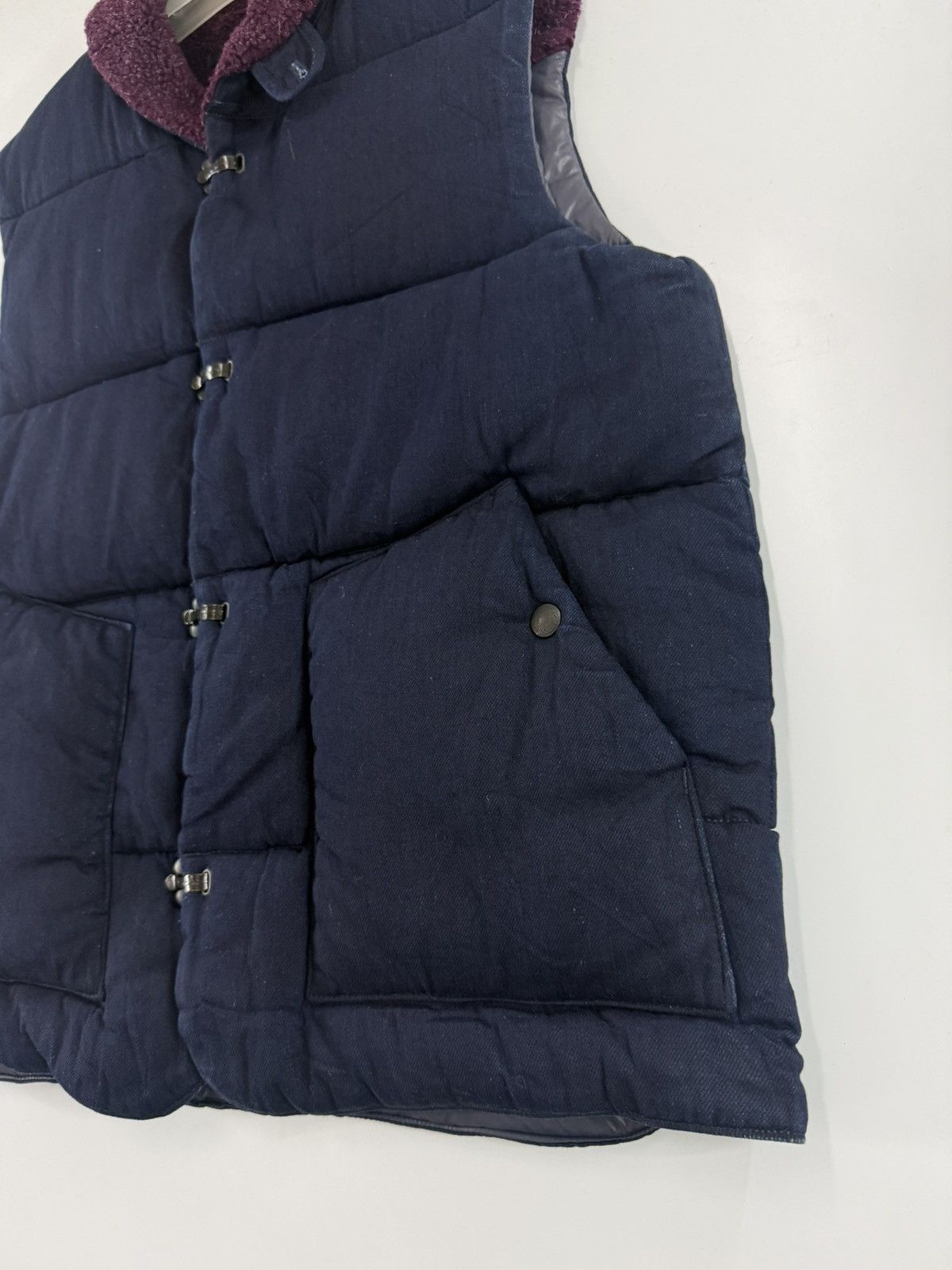 OMNIGOD 🔥 Omnigod Japan Puffer Indigo Blue Vest Size US L / EU 52-54 / 3 - 2 Thumbnail