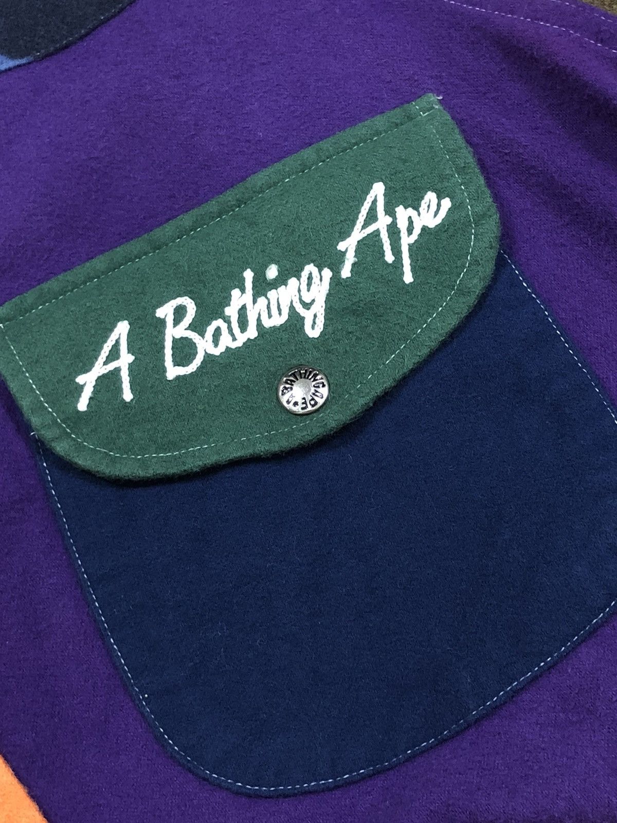 Bape RARE🔥MIX CRAZY CAMO COLORBLOCKS BUTTON UPS SHIRT JACKET Size US M / EU 48-50 / 2 - 14 Thumbnail