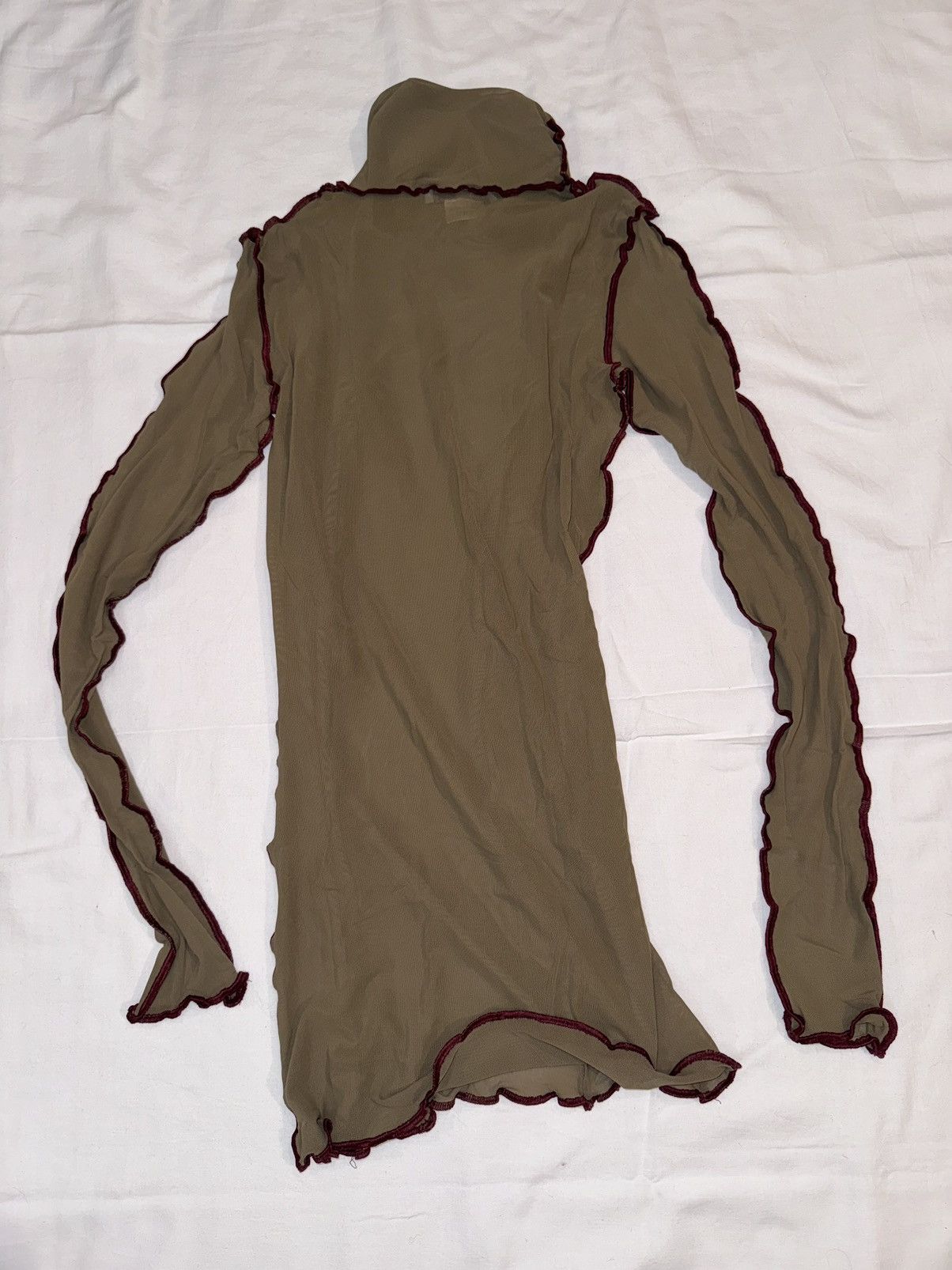 Designer Sexy designer artisanal mesh top with overlock Size M / US 6-8 / IT 42-44 - 4 Thumbnail