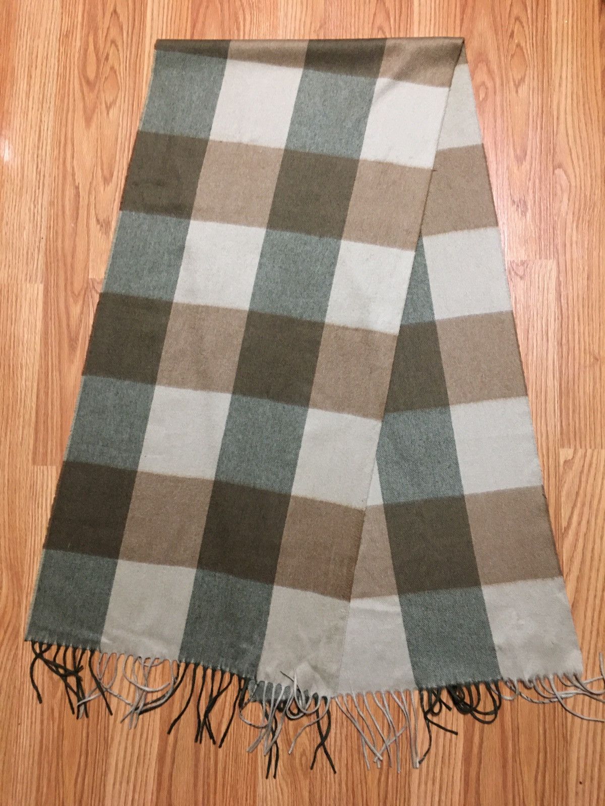 Loro Piana Loro Piana Cashmere Checked Large Scarf Shawl Size ONE SIZE - 5 Thumbnail