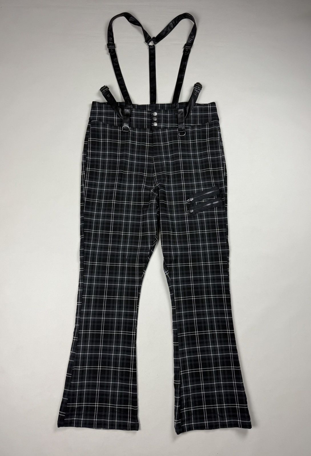 Killstar Killstar Ladies Gothic Plaid Pants Overall Size 4XL Size 36" / US 14 / IT 50 - 1 Thumbnail