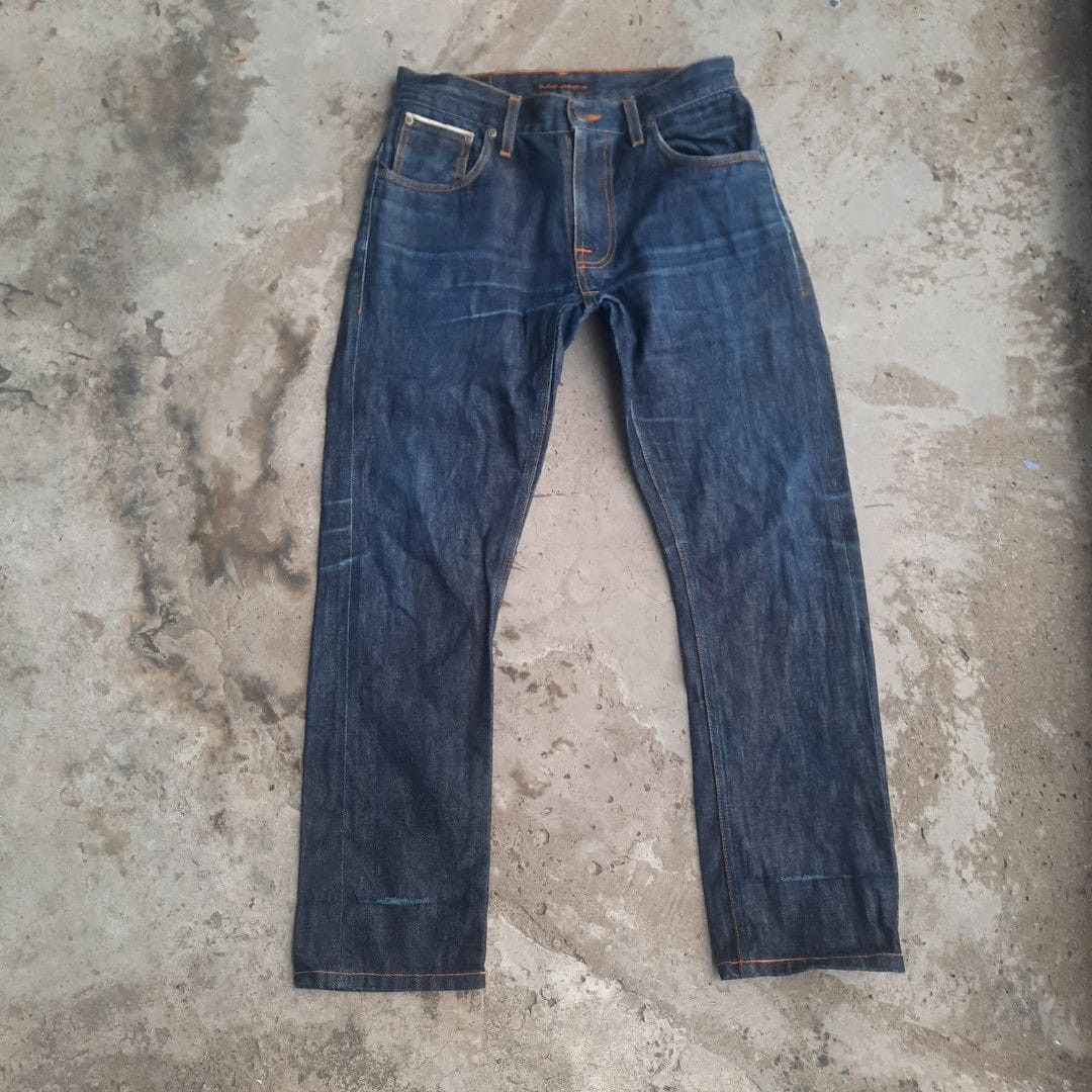 Designer × Nudie Jeans Nudie Selvedge Thin Finn Denim Size US 30 / EU 46 - 2 Thumbnail