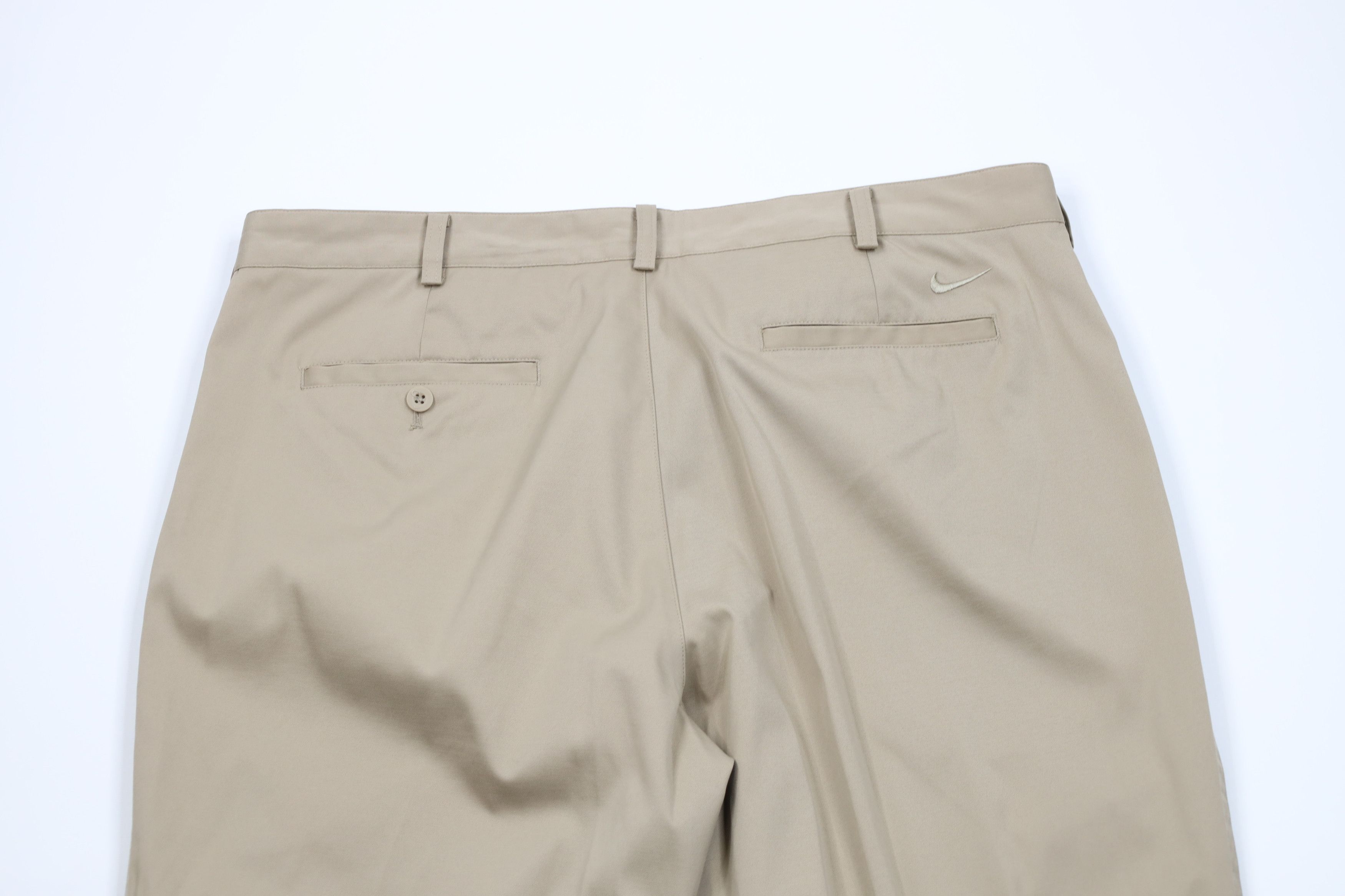Nike Vintage Nike Golf Mini Swoosh Wide Leg Chino Pants Beige Size US 38 / EU 54 - 10 Thumbnail